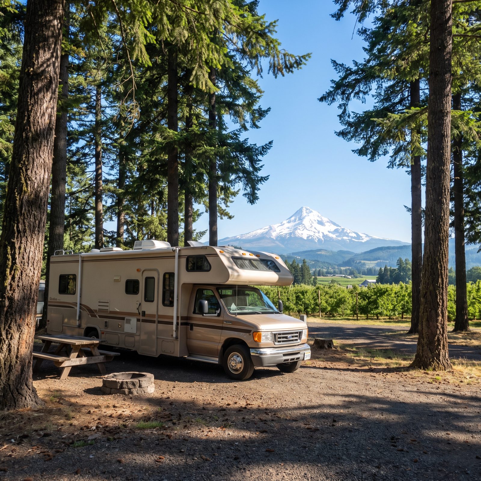 Mount Hood Scenic Loop: Orchards, Forests and Alpine Campgrounds