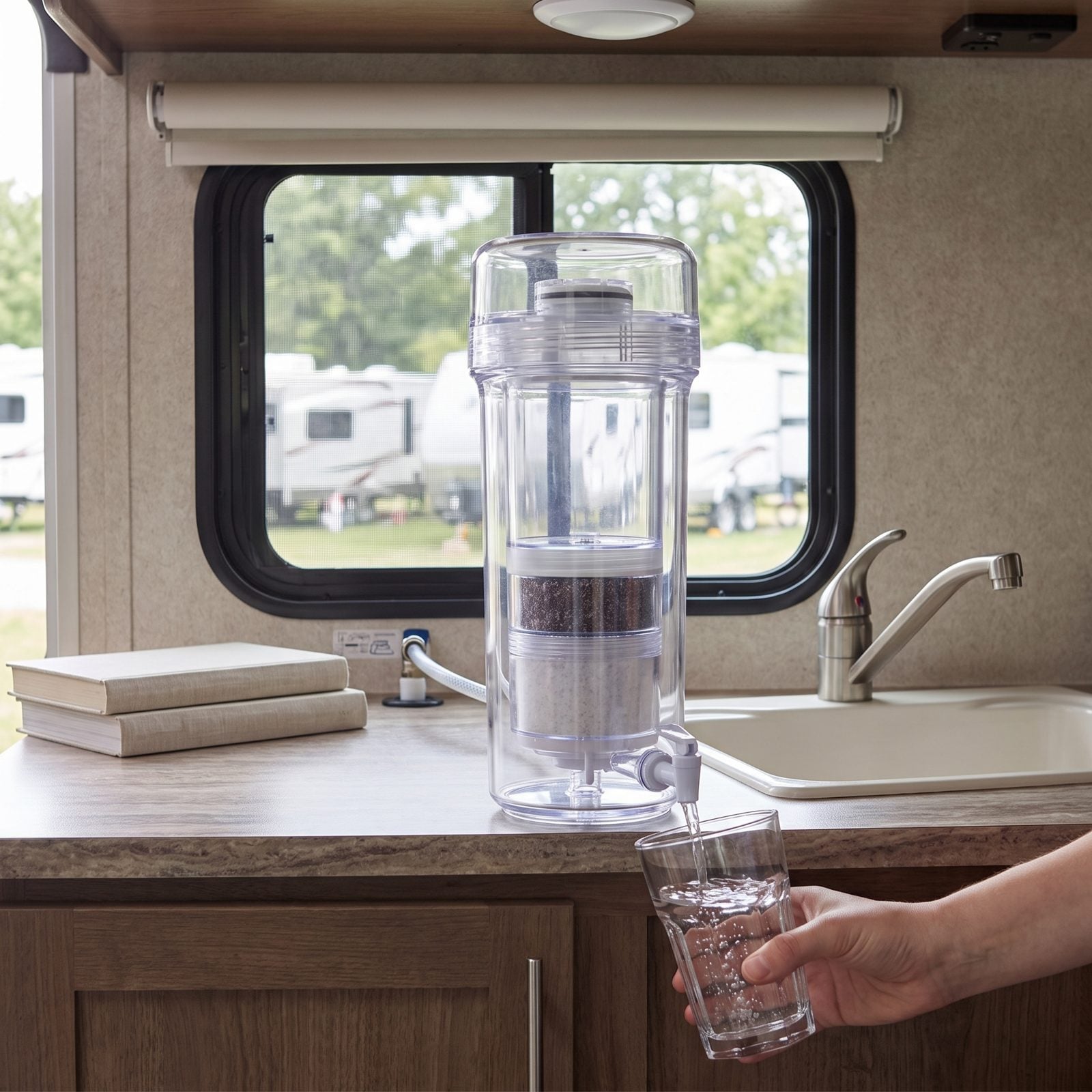A Multi-Stage Drinking-Water Filtration System