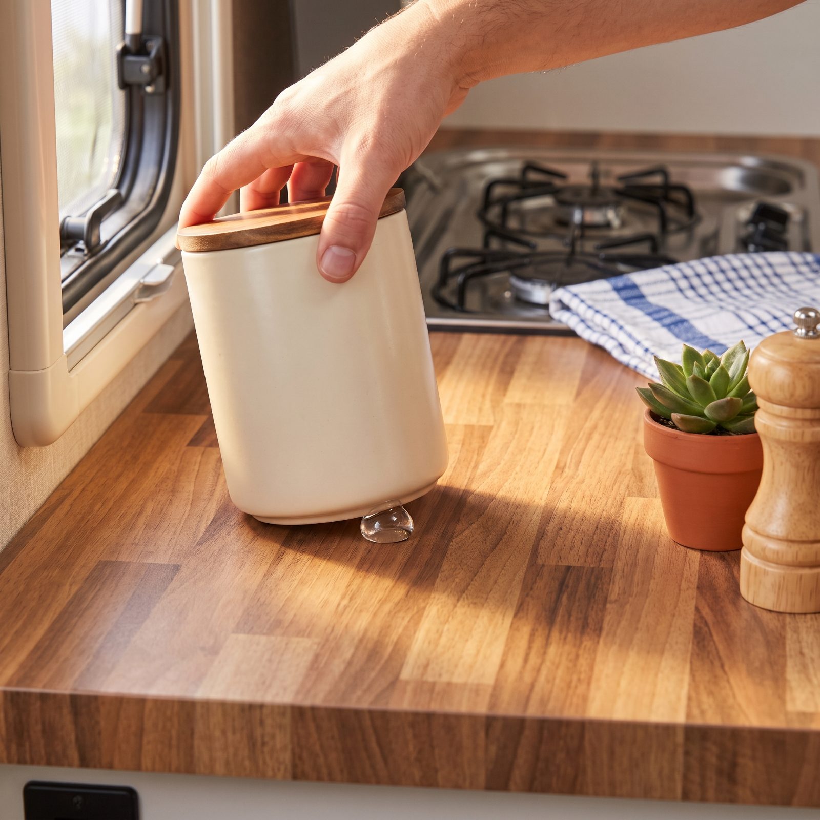 Museum Gel That Secures Countertop Items Without Glue