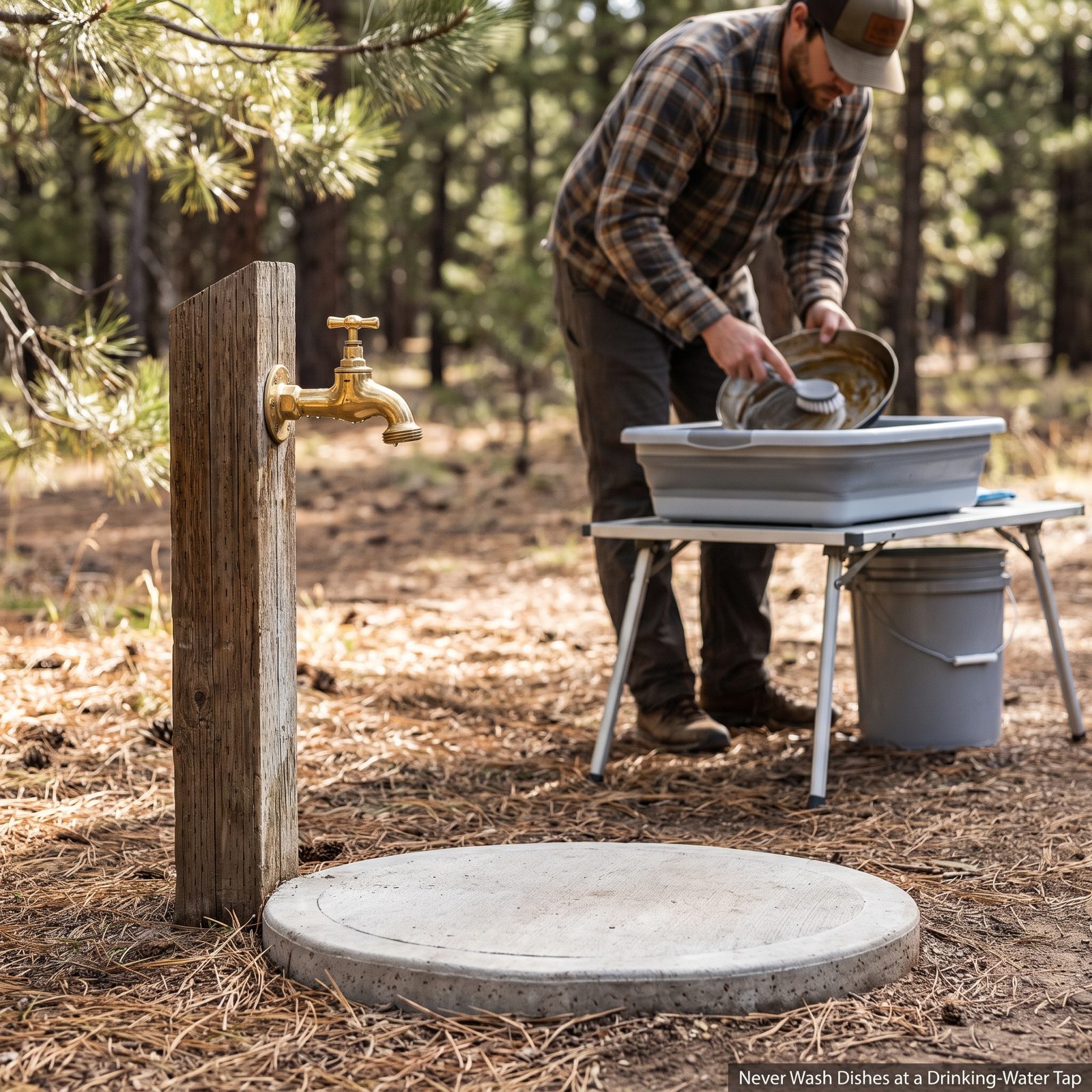 Never Wash Dishes at a Drinking-Water Tap