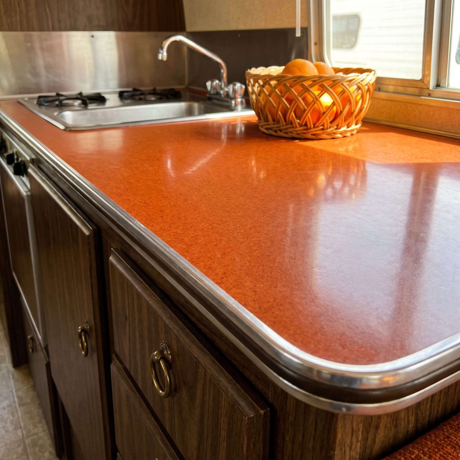 Orange Laminate Countertops That Were Secretly Indestructible