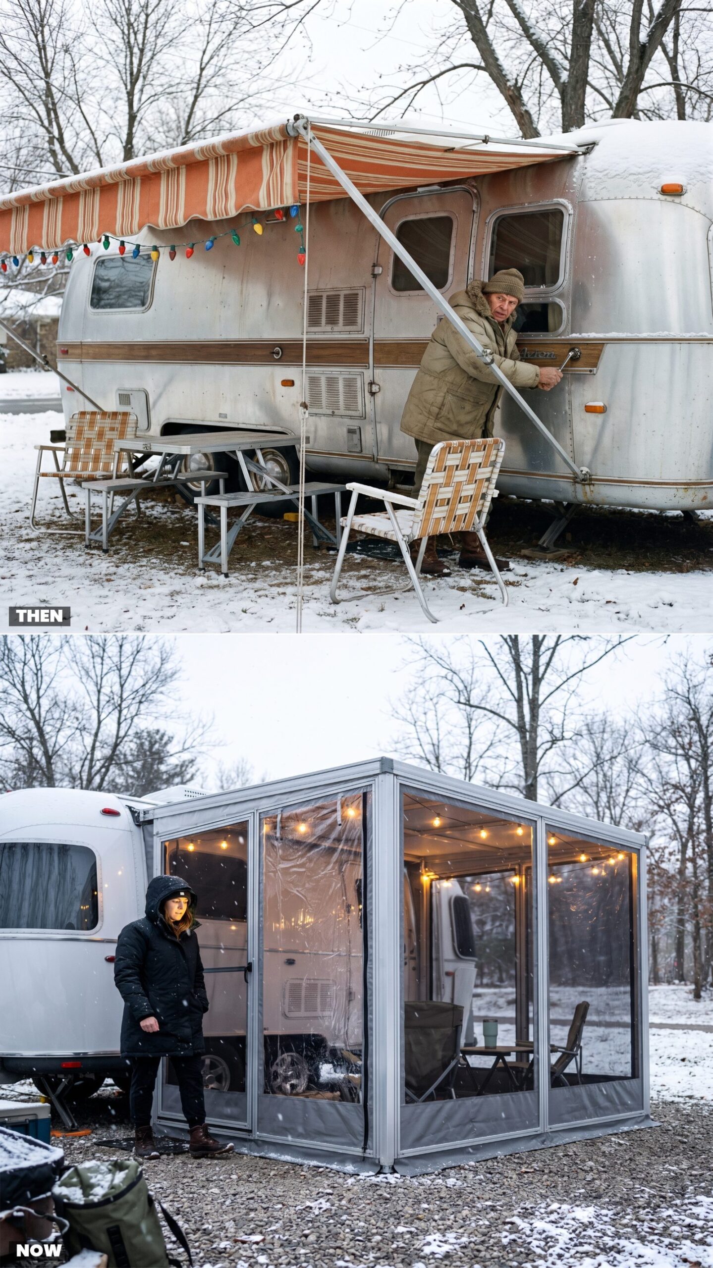 Outdoor Shelter: Roll-Out Canvas Awnings vs. Screen Rooms With Wind Panels