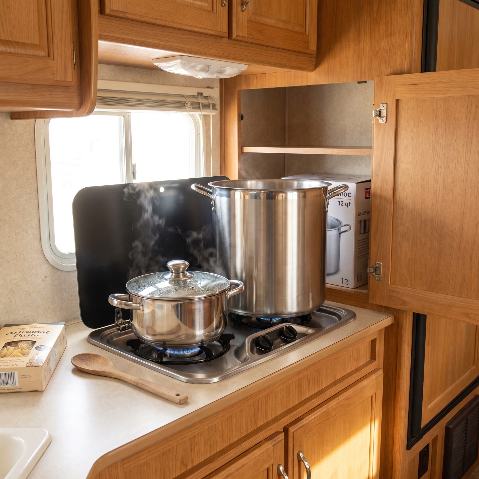 Oversized Stockpots: Match the Pot to the RV Burner