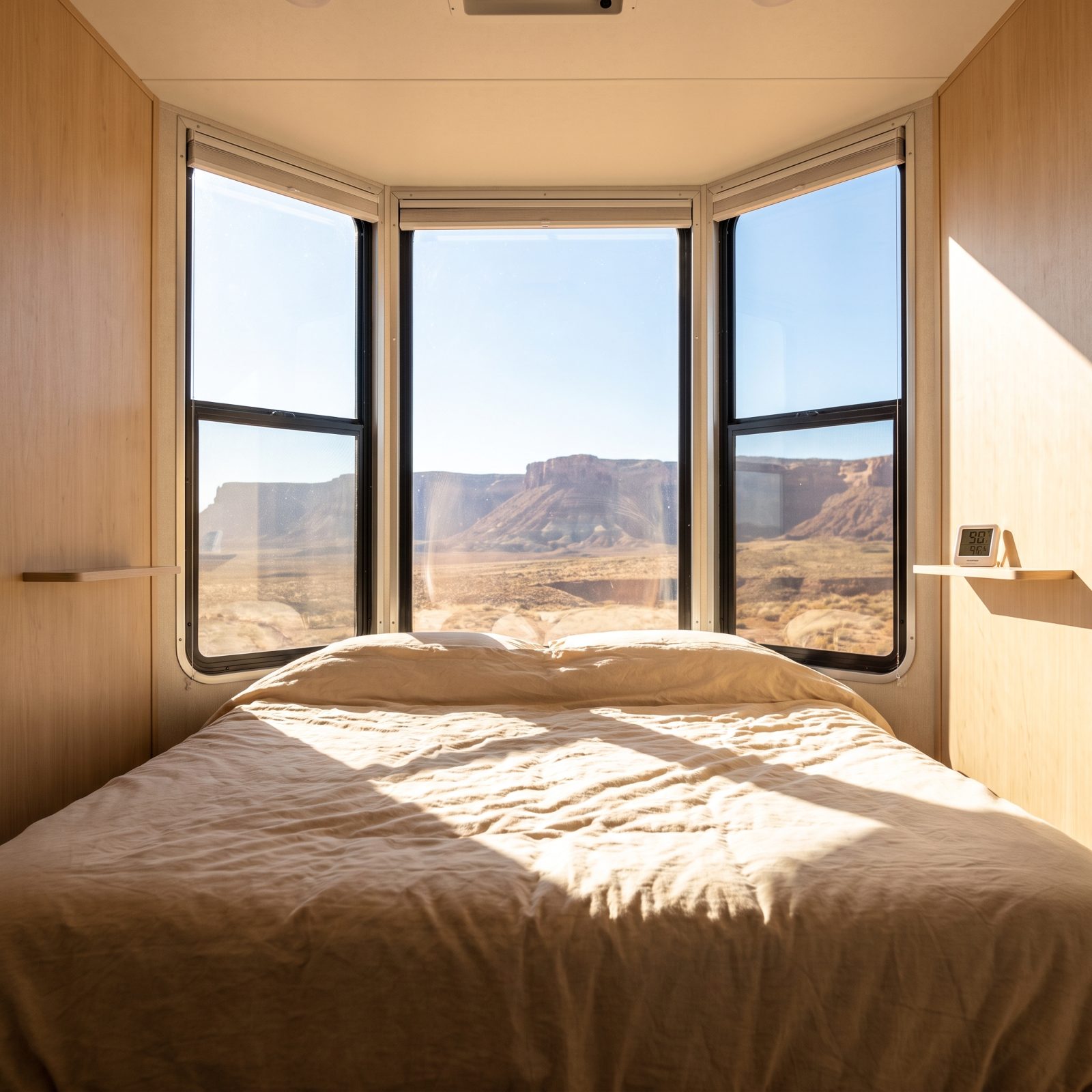 Panoramic Rear Windows That Cost You Cabinets and Cook the Bedroom