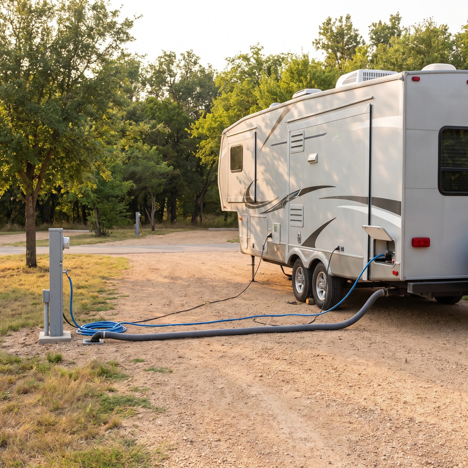 Parking Backward Puts Utility Connections on the Wrong Side of the RV