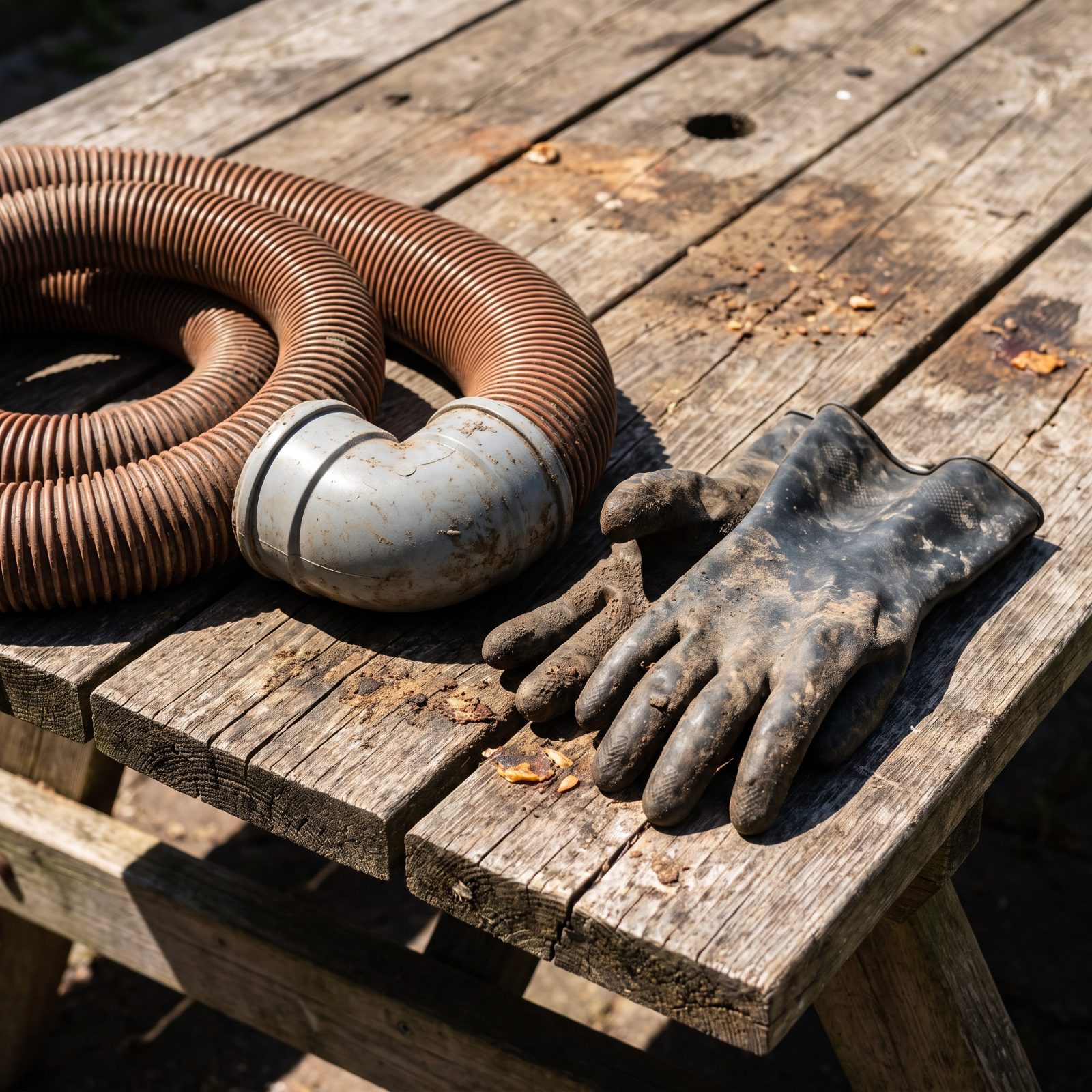 Parking Your Sewer Gear on the Picnic Table