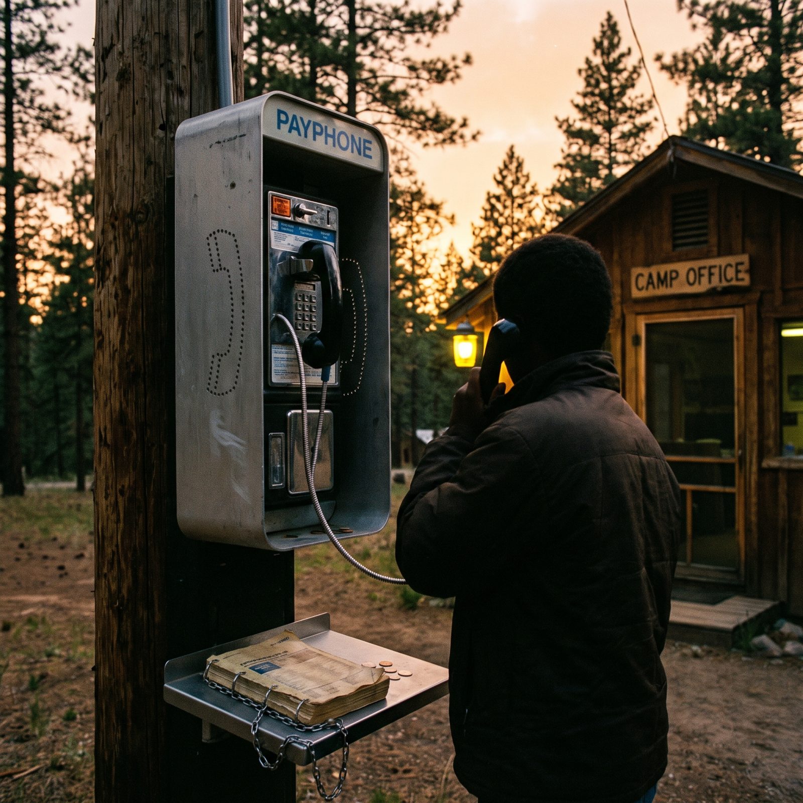 A Payphone Call to Grandparents Back Home