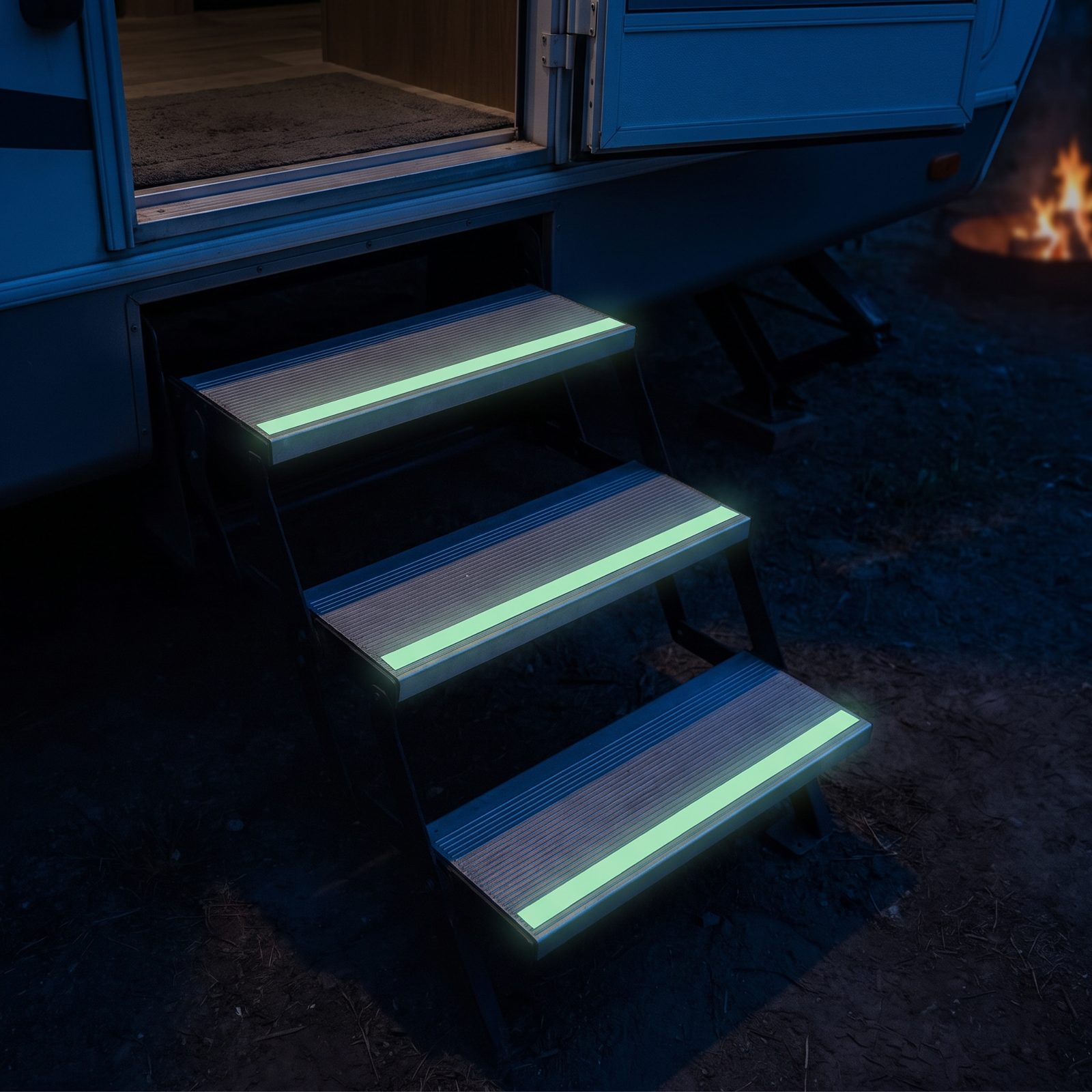 Photoluminescent Tape That Marks Every Step After the Campfire Dies