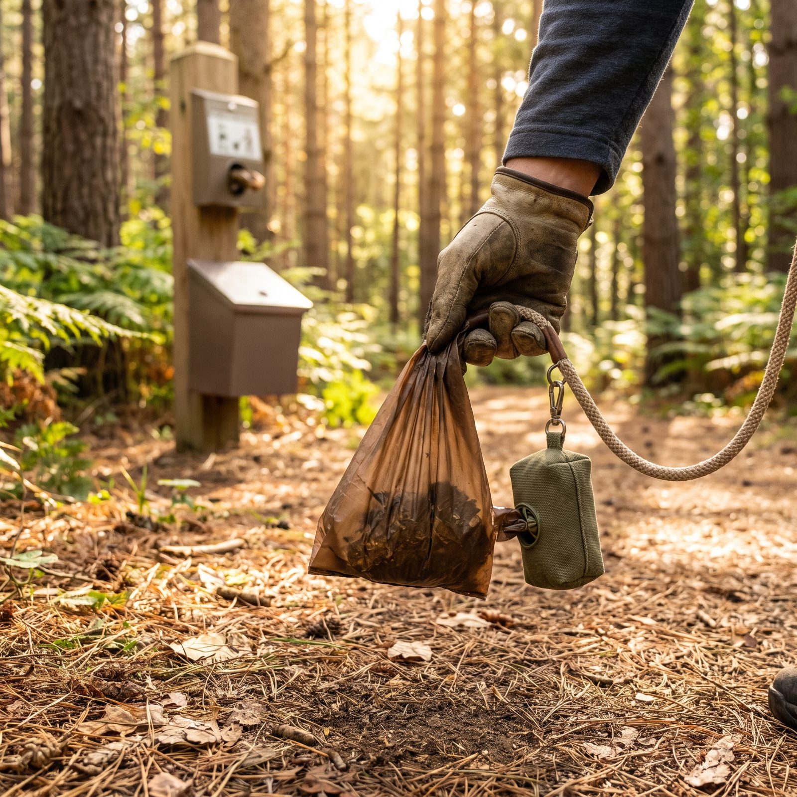 Pick Up After Your Dog Right Away, Even in the Woods