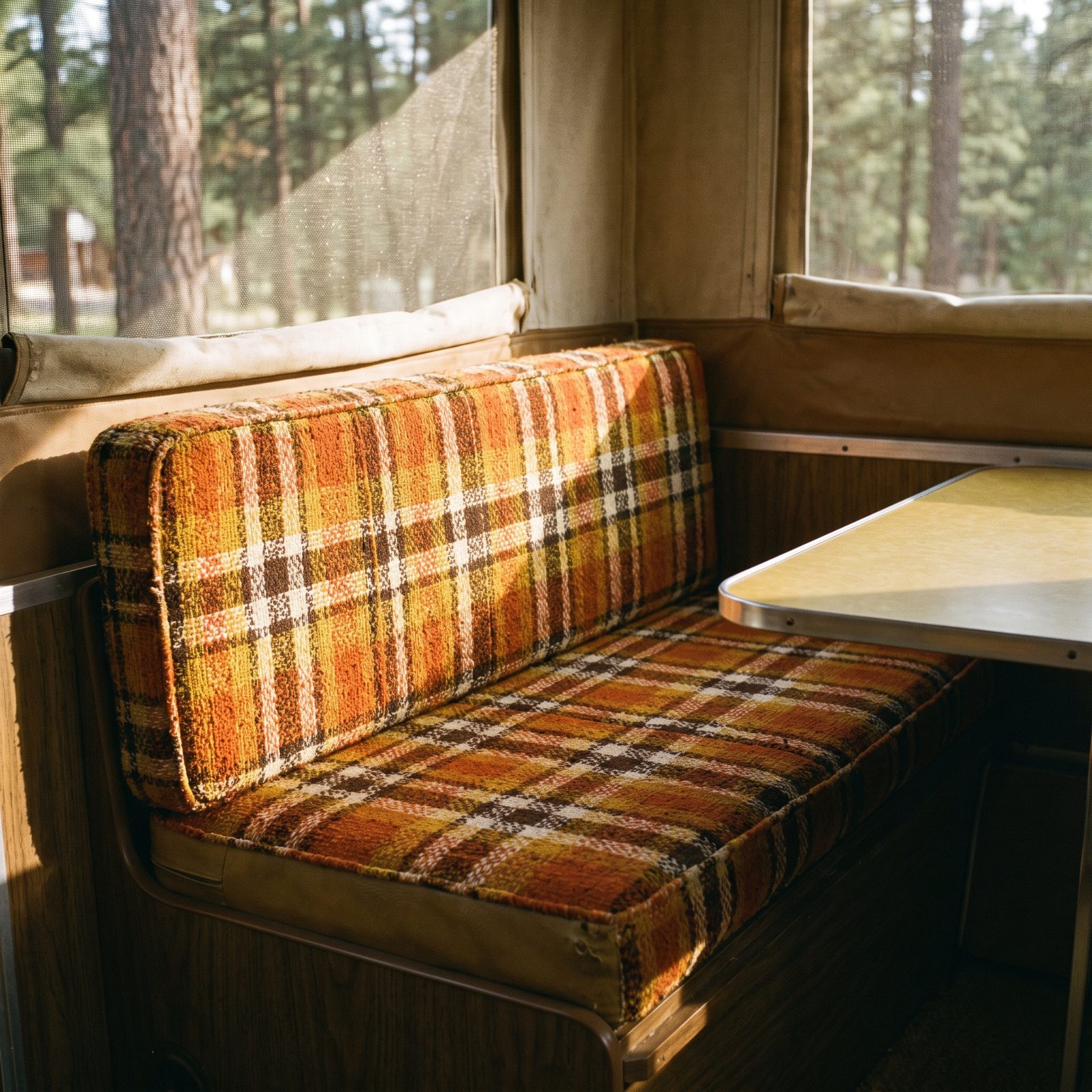 Plaid Cushions With That Rough Woven Fabric