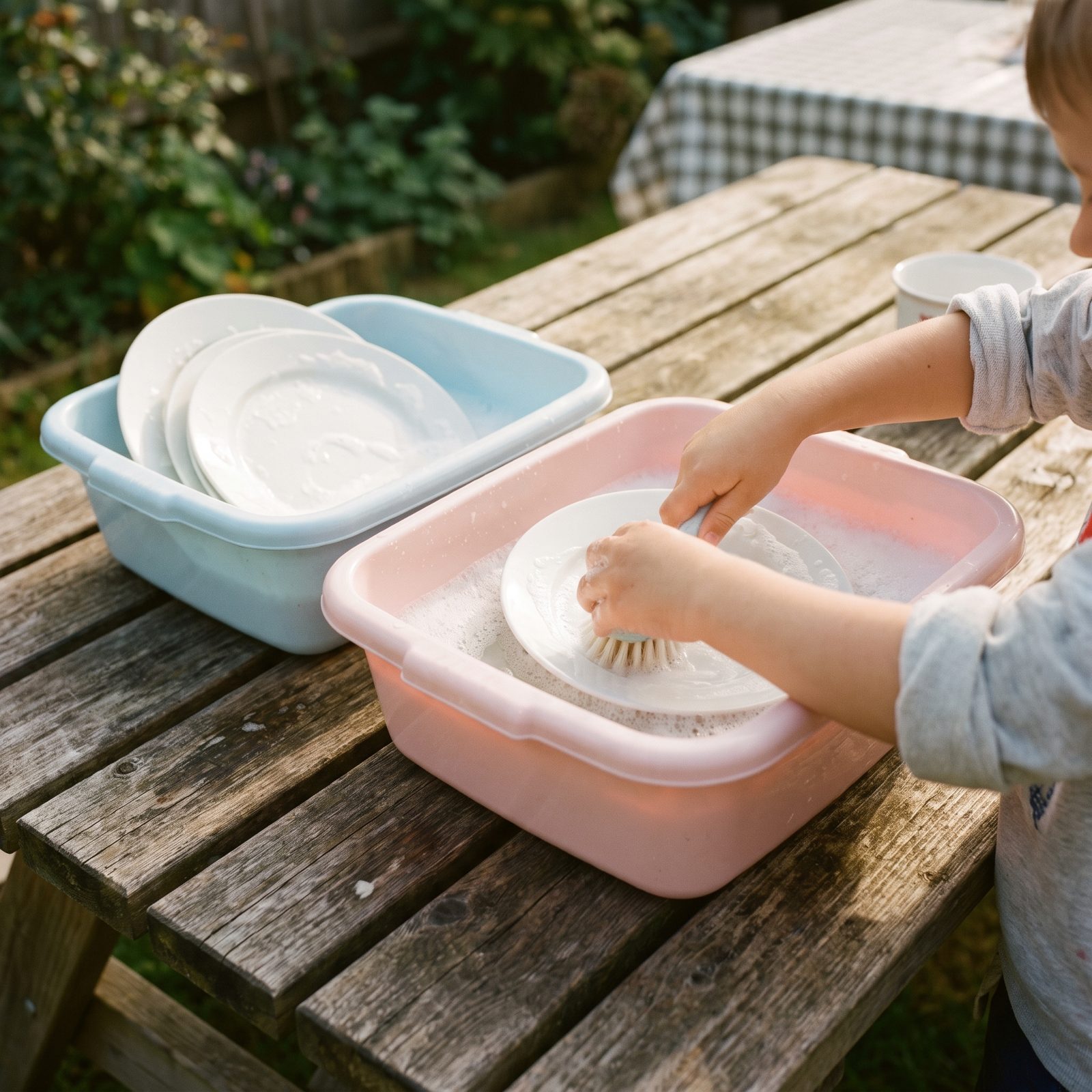 The Plastic Dishpan That Washed Every Single Plate by Hand