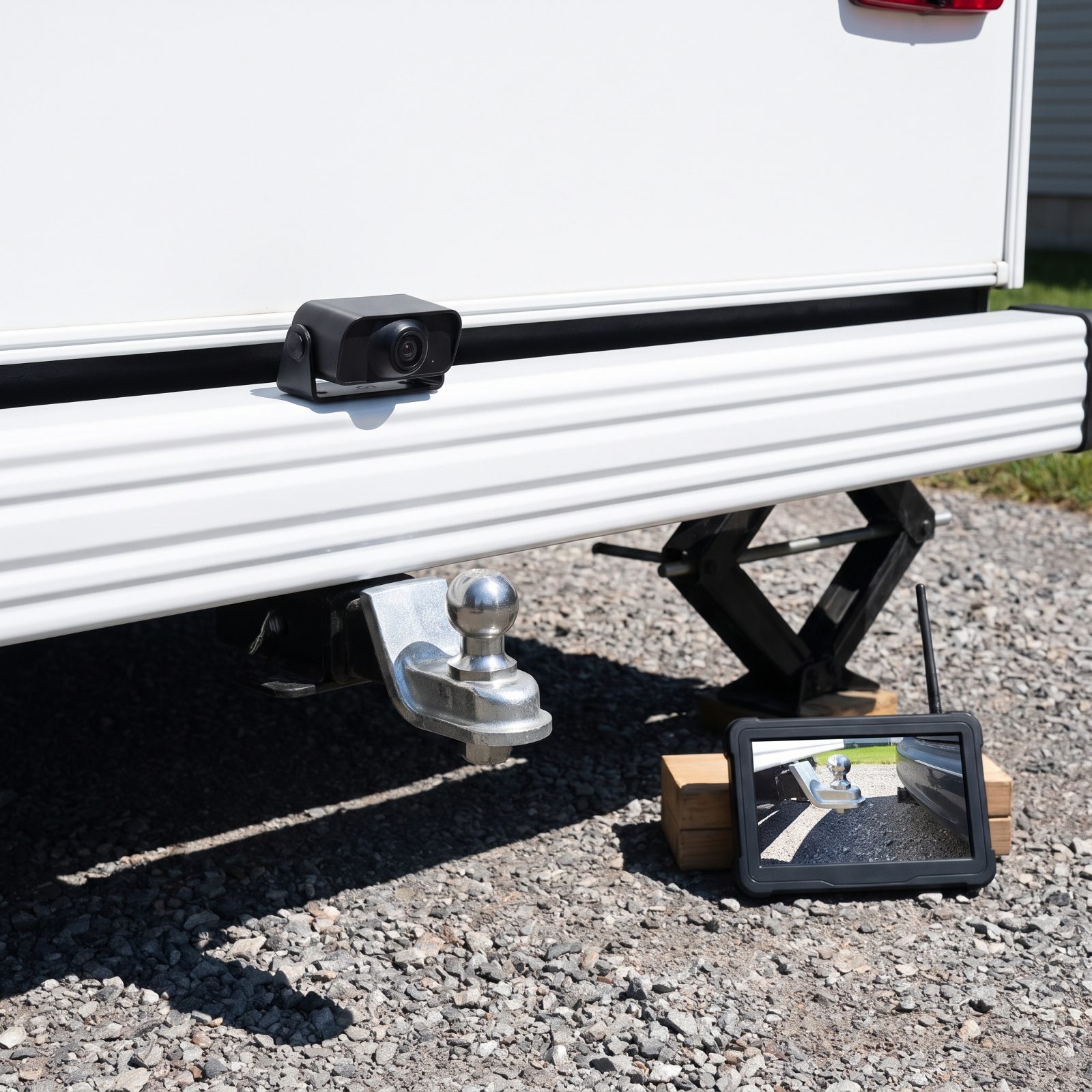 A Portable Backup Camera for Blind Hitching