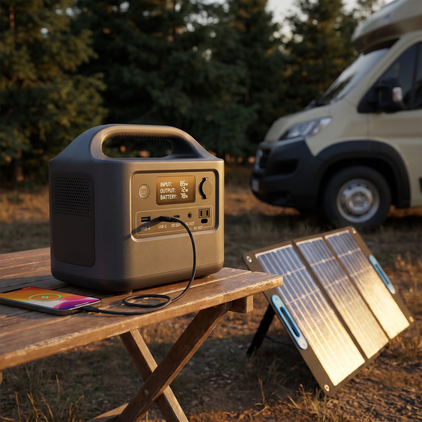 A Portable Power Station or Solar Bank for the Nights Off-Grid