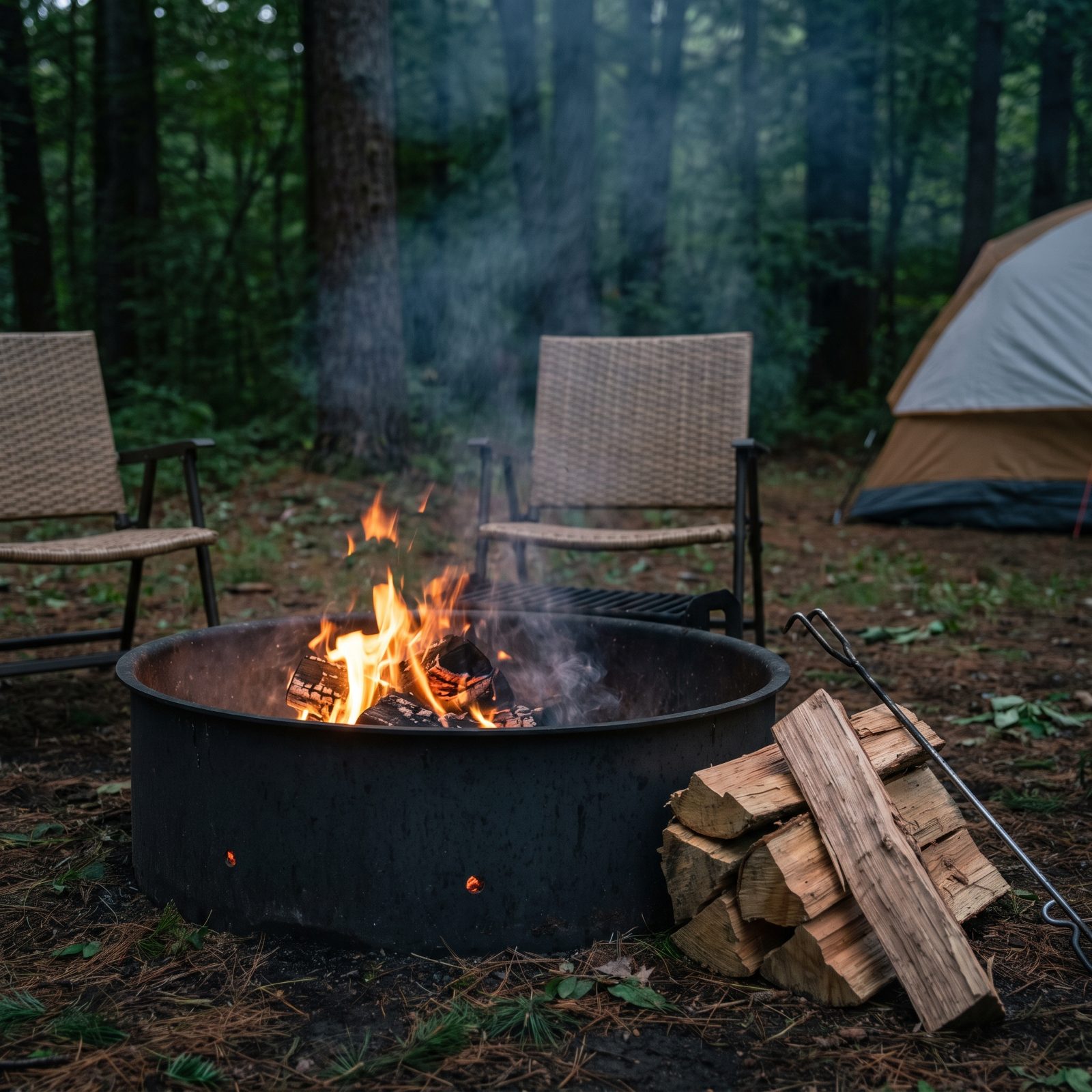 Position Campfire Smoke Away From Neighboring Sites