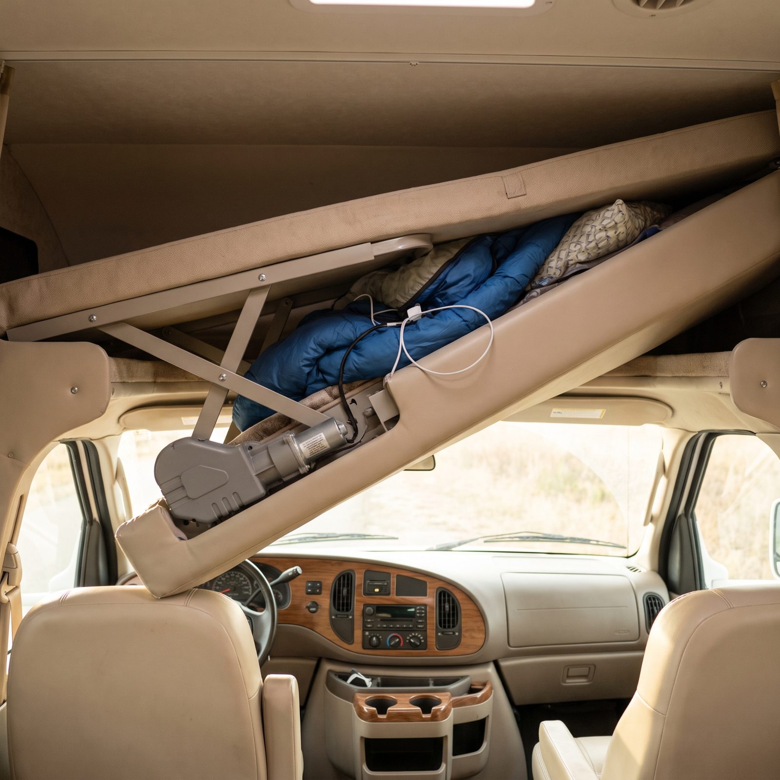 Power Drop-Down Cab Bunks That Trap Your Gear When the Motor Quits
