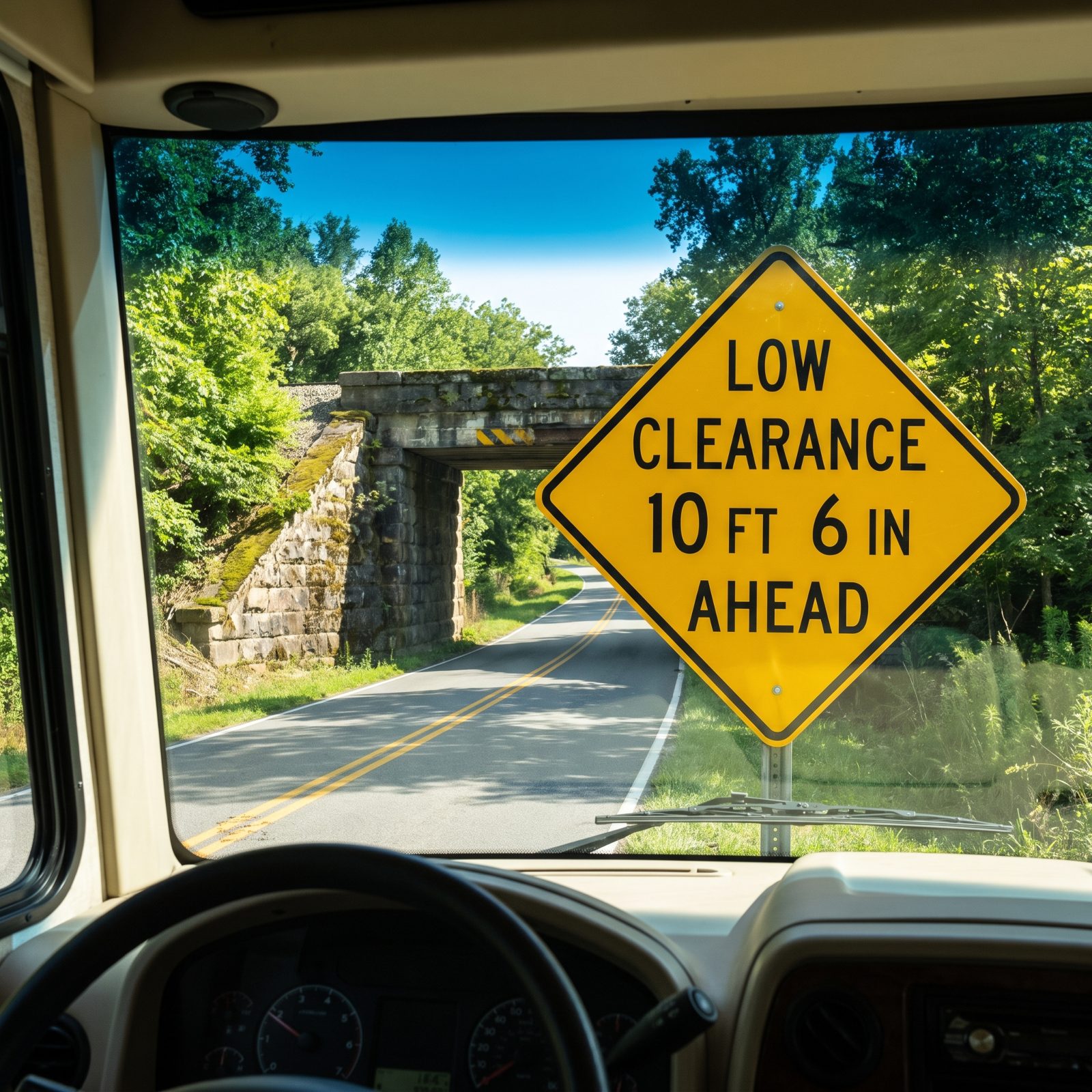 A Prearrival Text Warns You About the Low Bridge