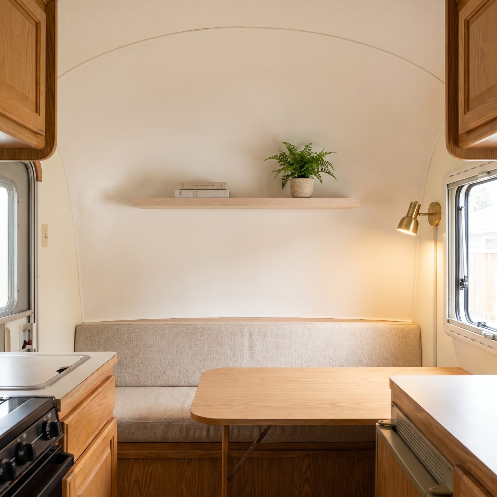 Pull the Overhead Cabinet Above the Dinette and Let the Room Open Up