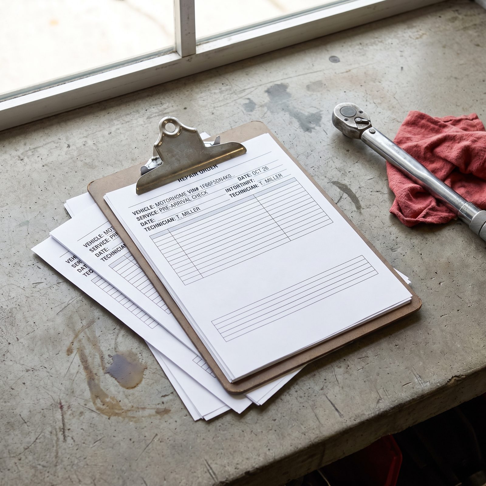 Pull the Pre-Arrival Repair Records