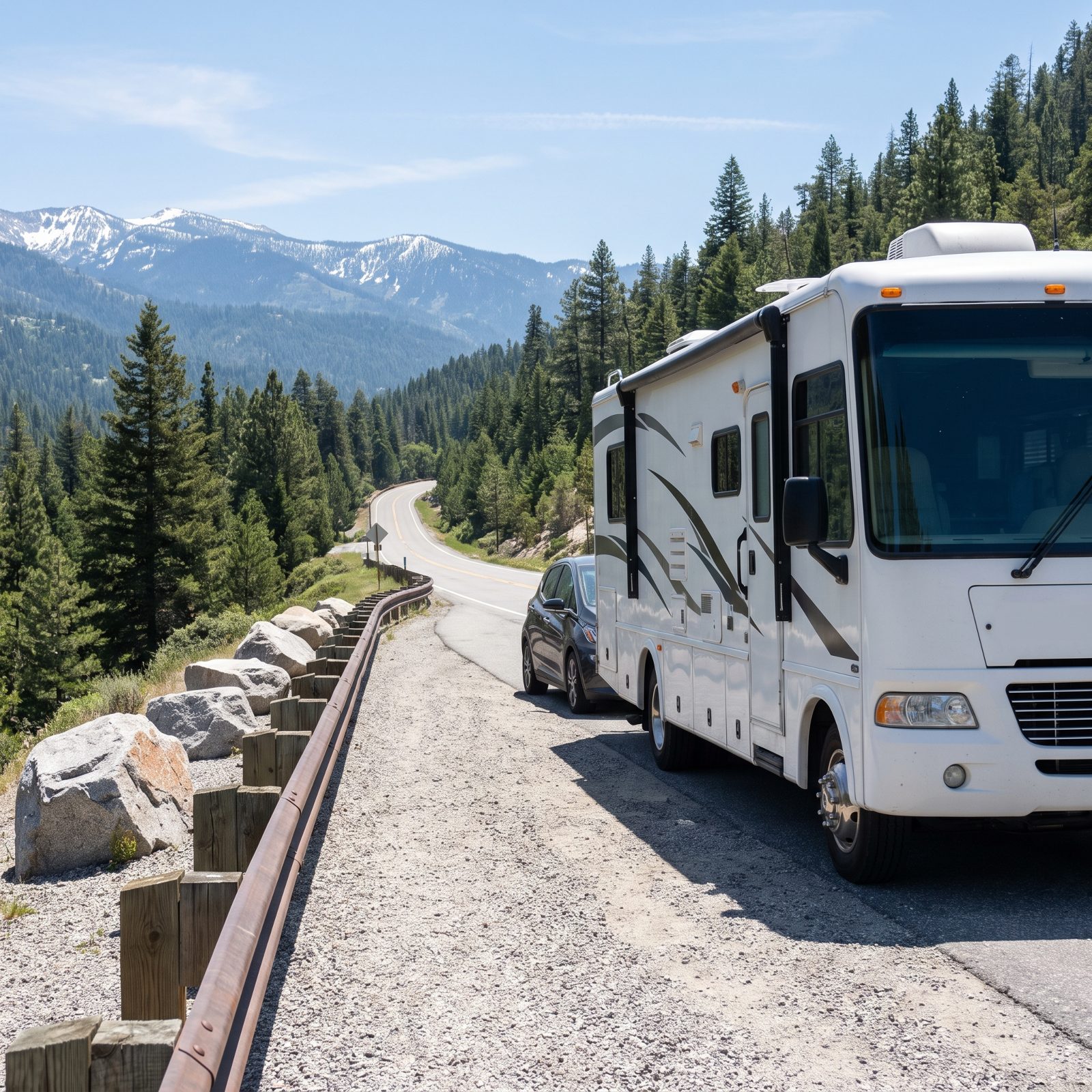 Pulling Into a Brake-Check Area Too Short for Your Whole Rig