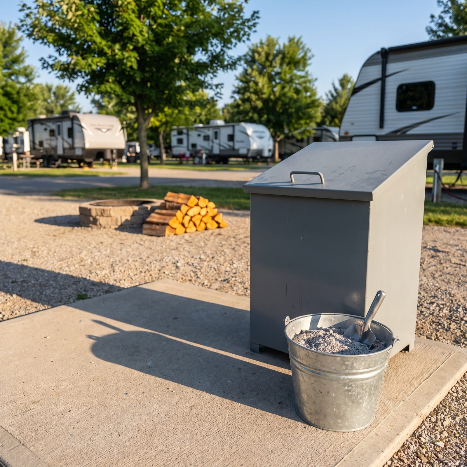Put Cold Ash Only in the Designated Disposal Area
