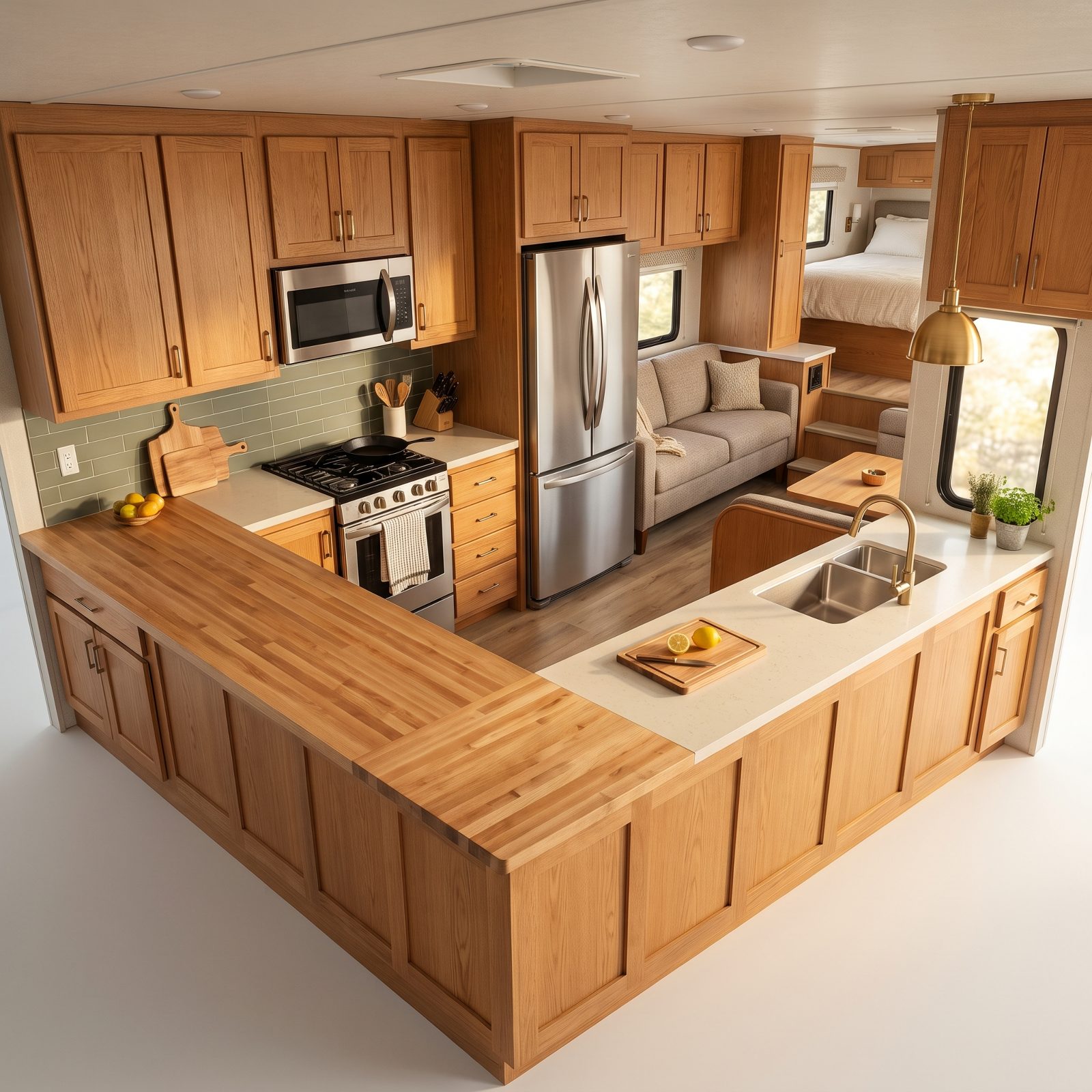 Rear-Kitchen Fifth Wheel With Maximum Counter Space