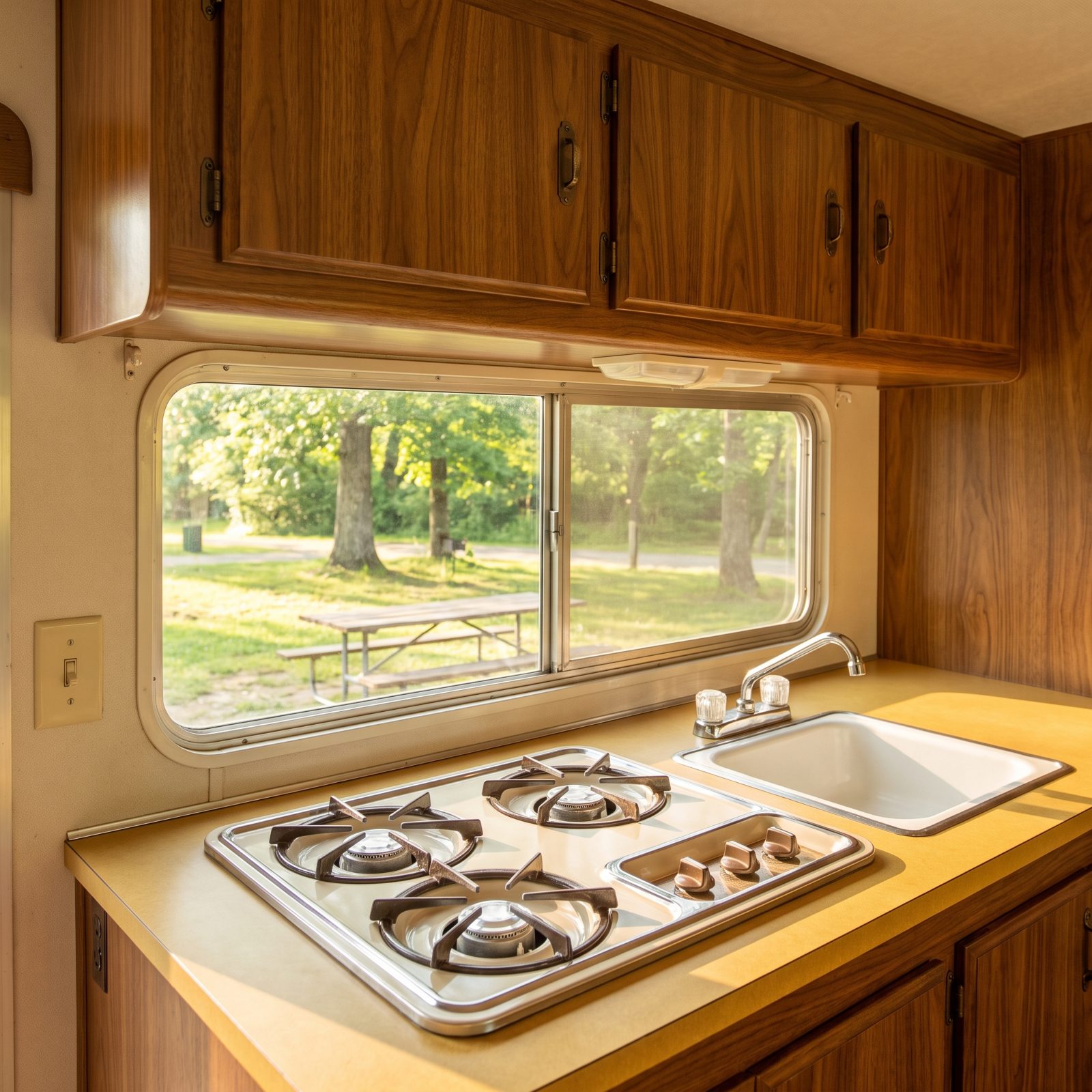 Rear Kitchens With a View of the Campsite