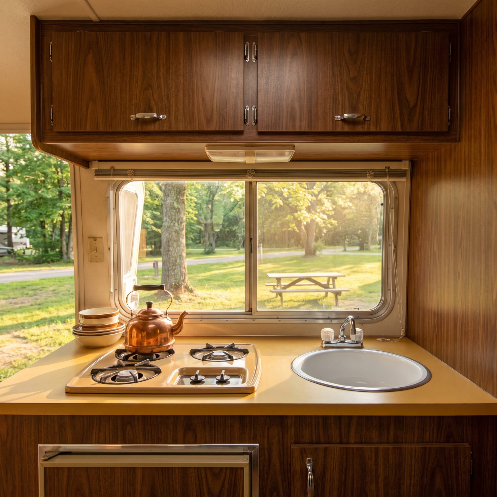 Rear Kitchens With a View of the Campsite