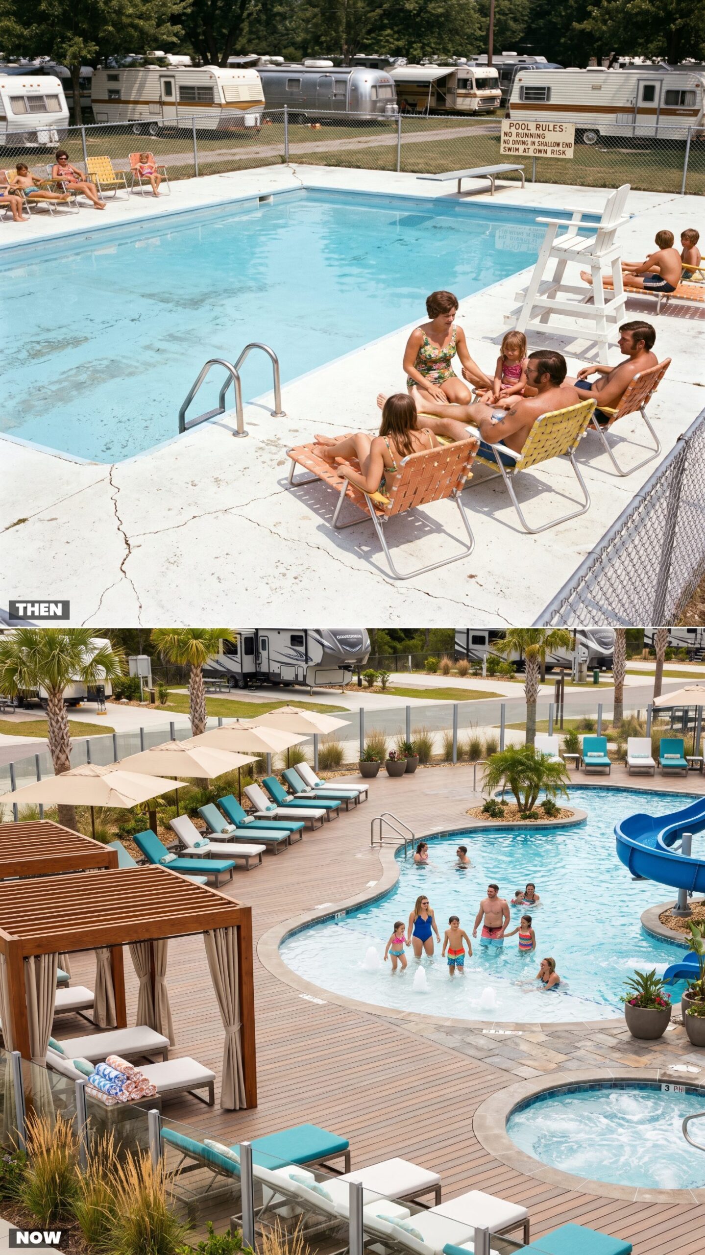The Rectangular Community Pool vs. Today's Resort Pool Complex