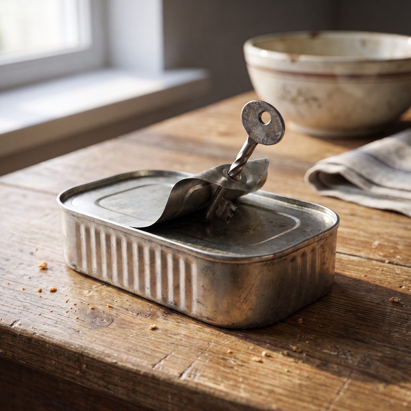 The Rectangular Tin of Spam With the Little Key Opener