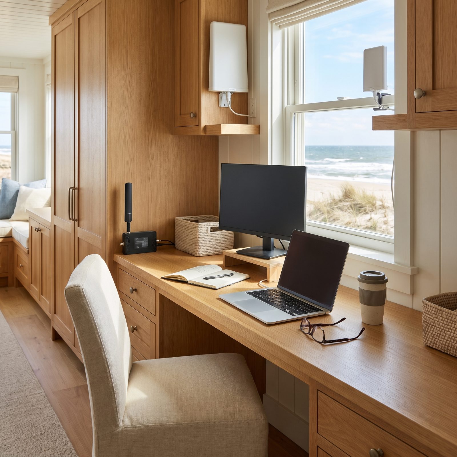 Remote Work Somehow Requires Three Antennas and a Desk