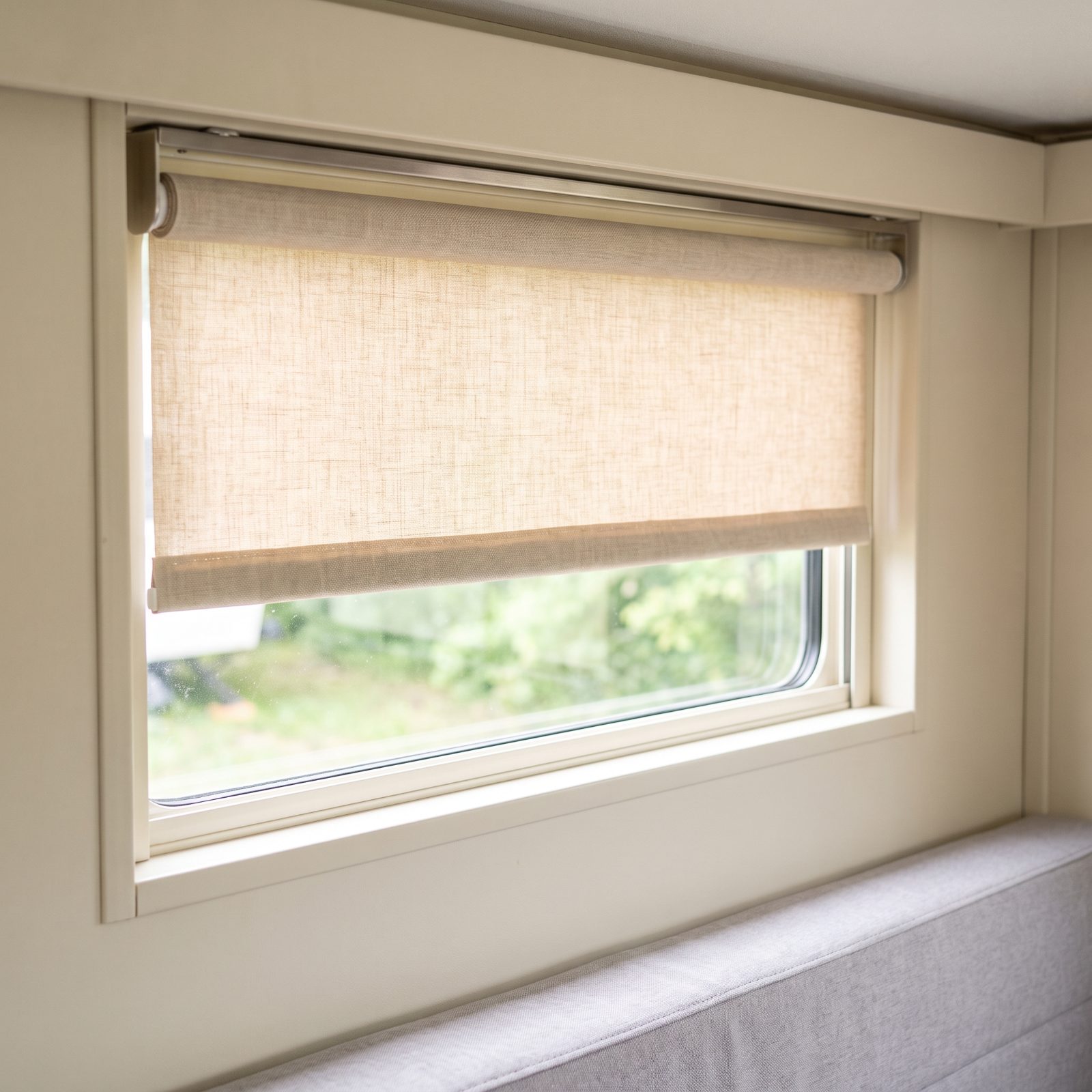 Replace Bent Mini Blinds With Compact Roller Shades