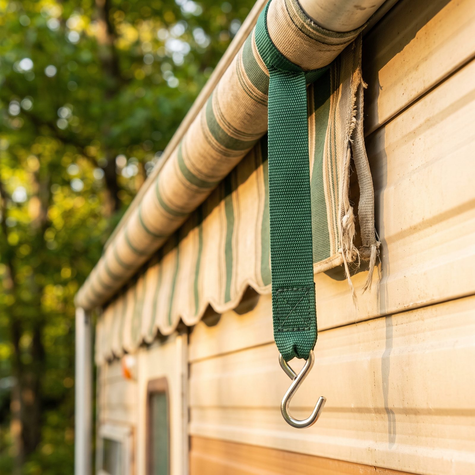 Replace a Frayed Awning Pull Strap