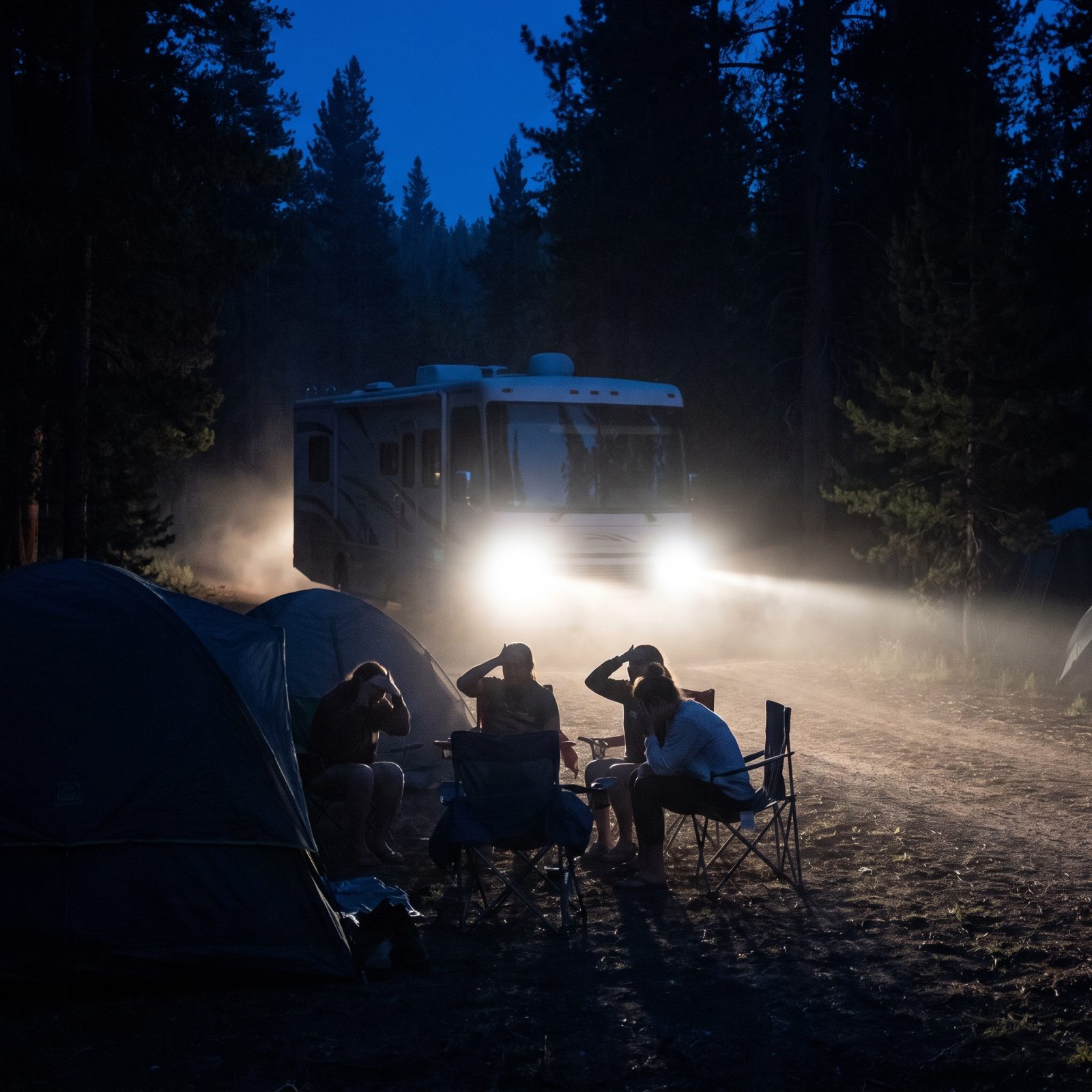 Rolling in After Dark and Setting Up Full-Volume