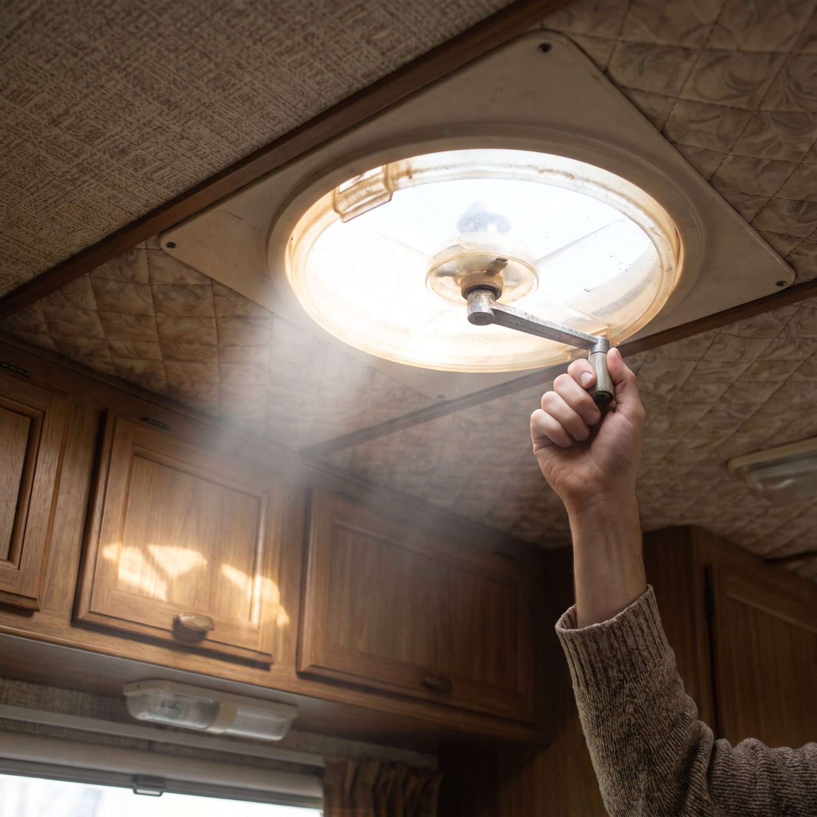 A Roof Vent With No Electric Fan