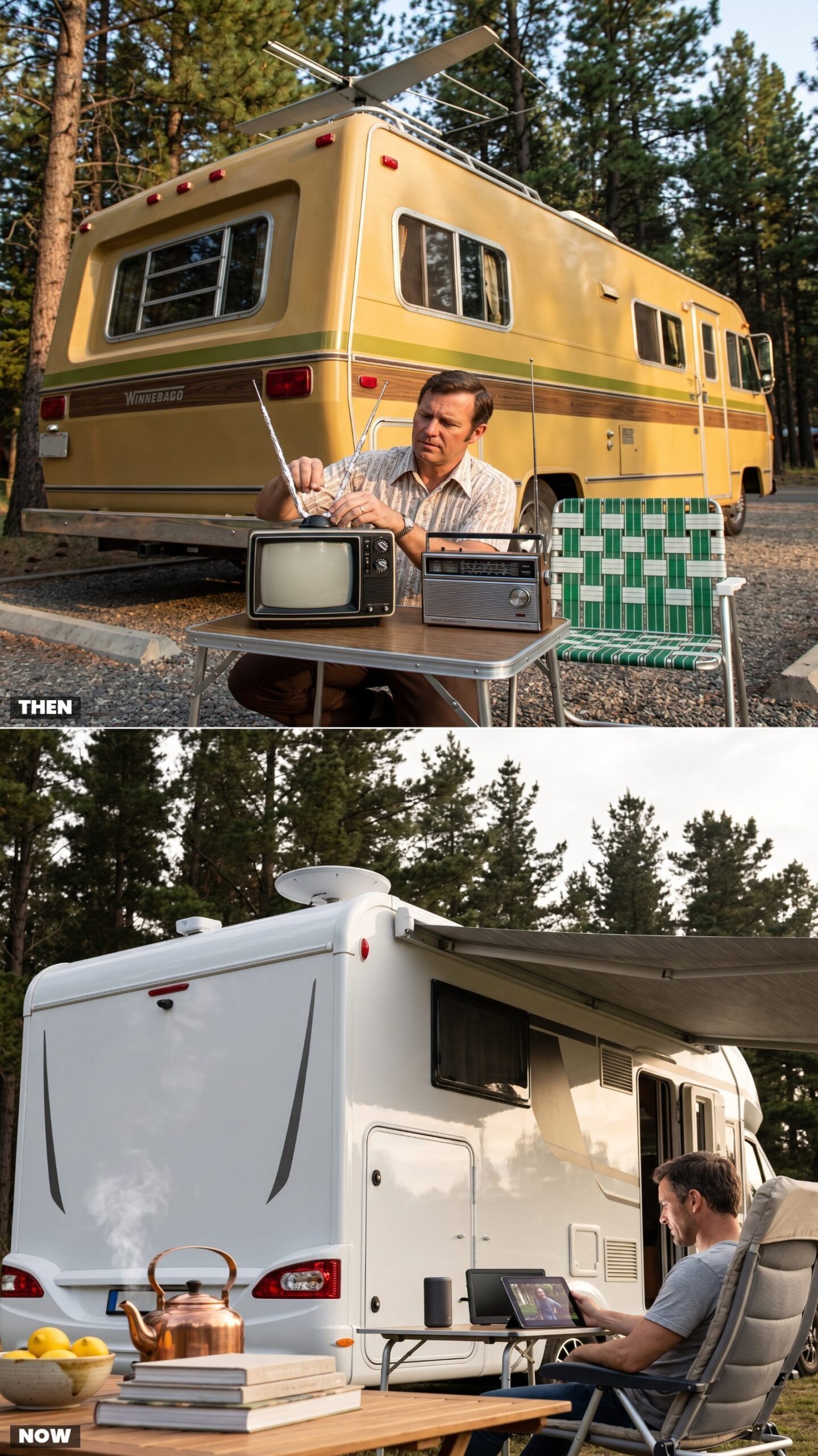 The Rooftop Antenna and Portable Radio vs. Today's Wi-Fi and Streaming Setup