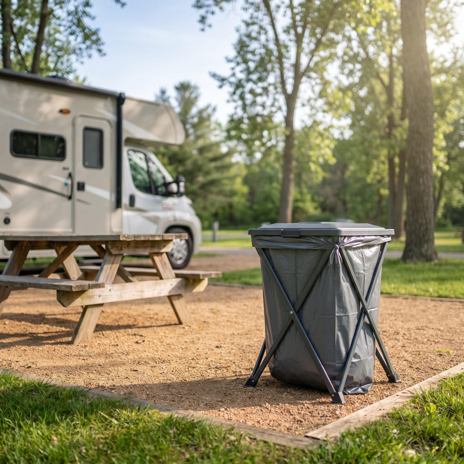 Secure Trash Before Leaving the Site