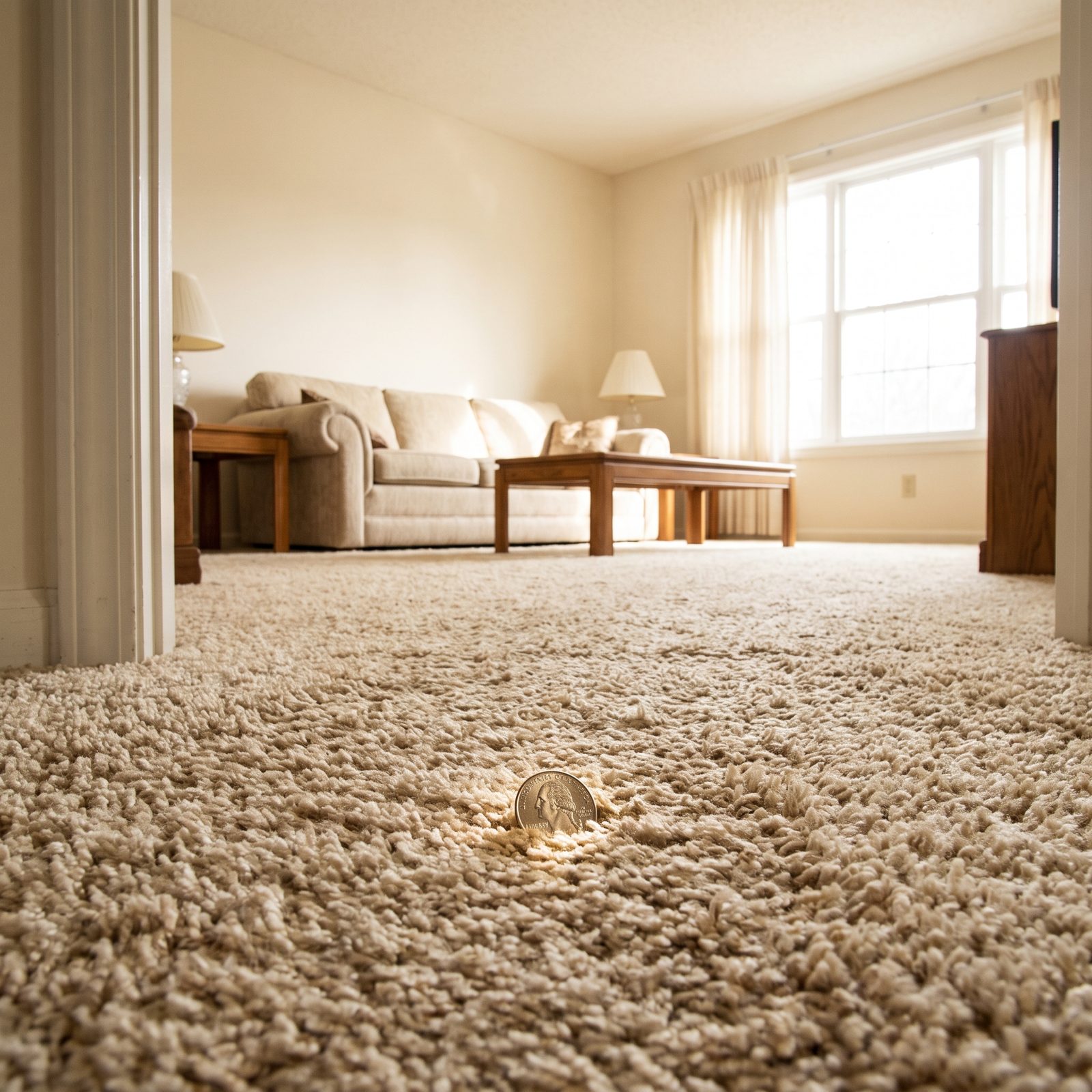Shag Carpet You Could Lose a Quarter In