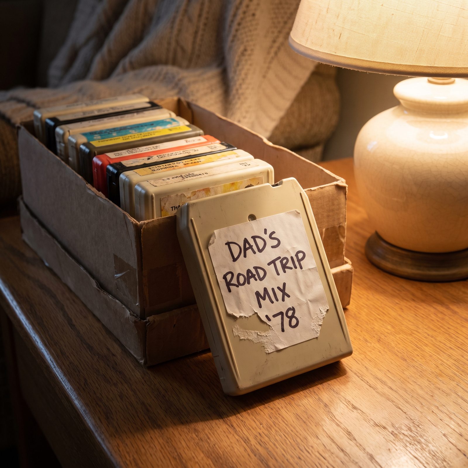 A Shoebox Case of Family-Favorite 8-Track Tapes