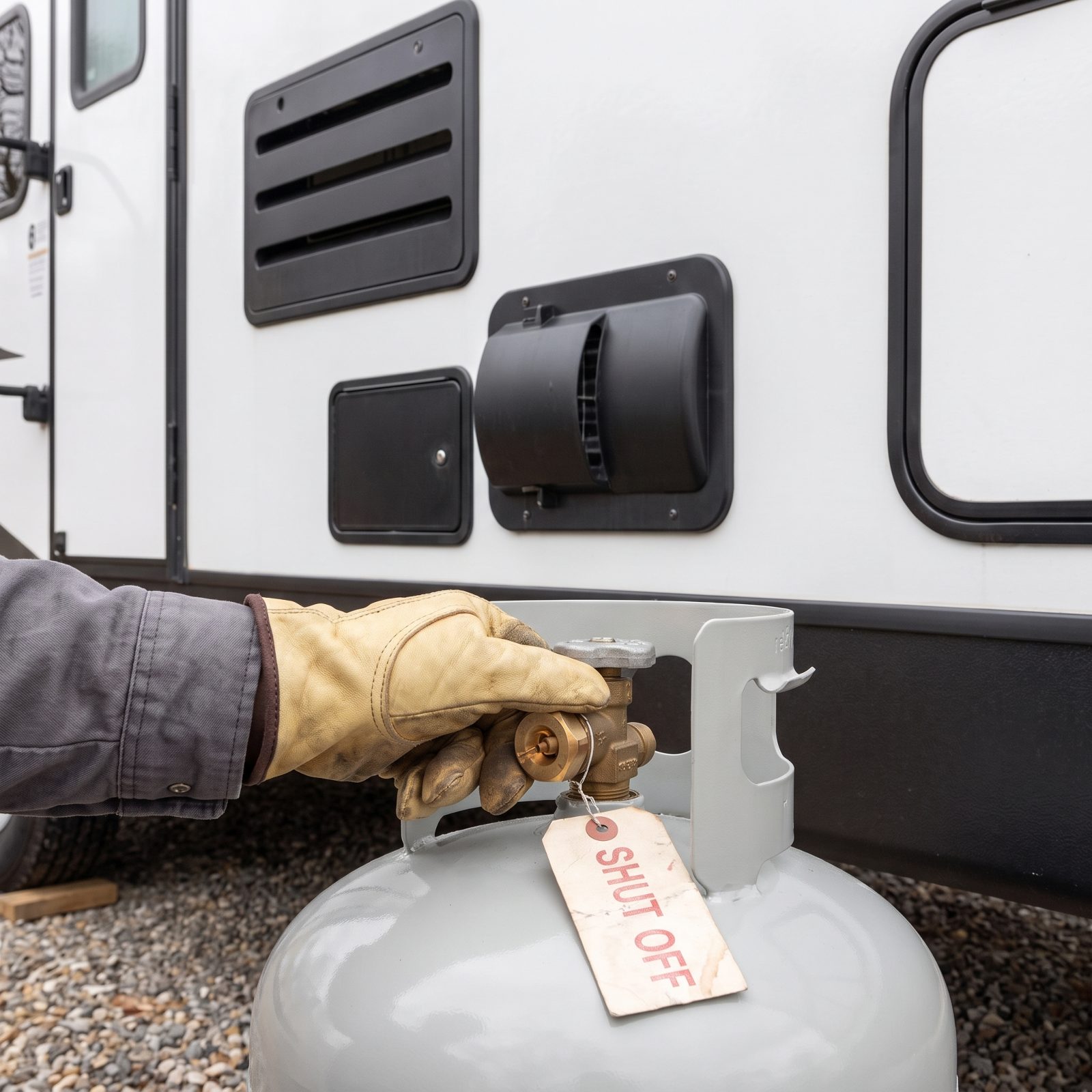 Shut Off the Propane and Inspect the Furnace Intake and Exhaust