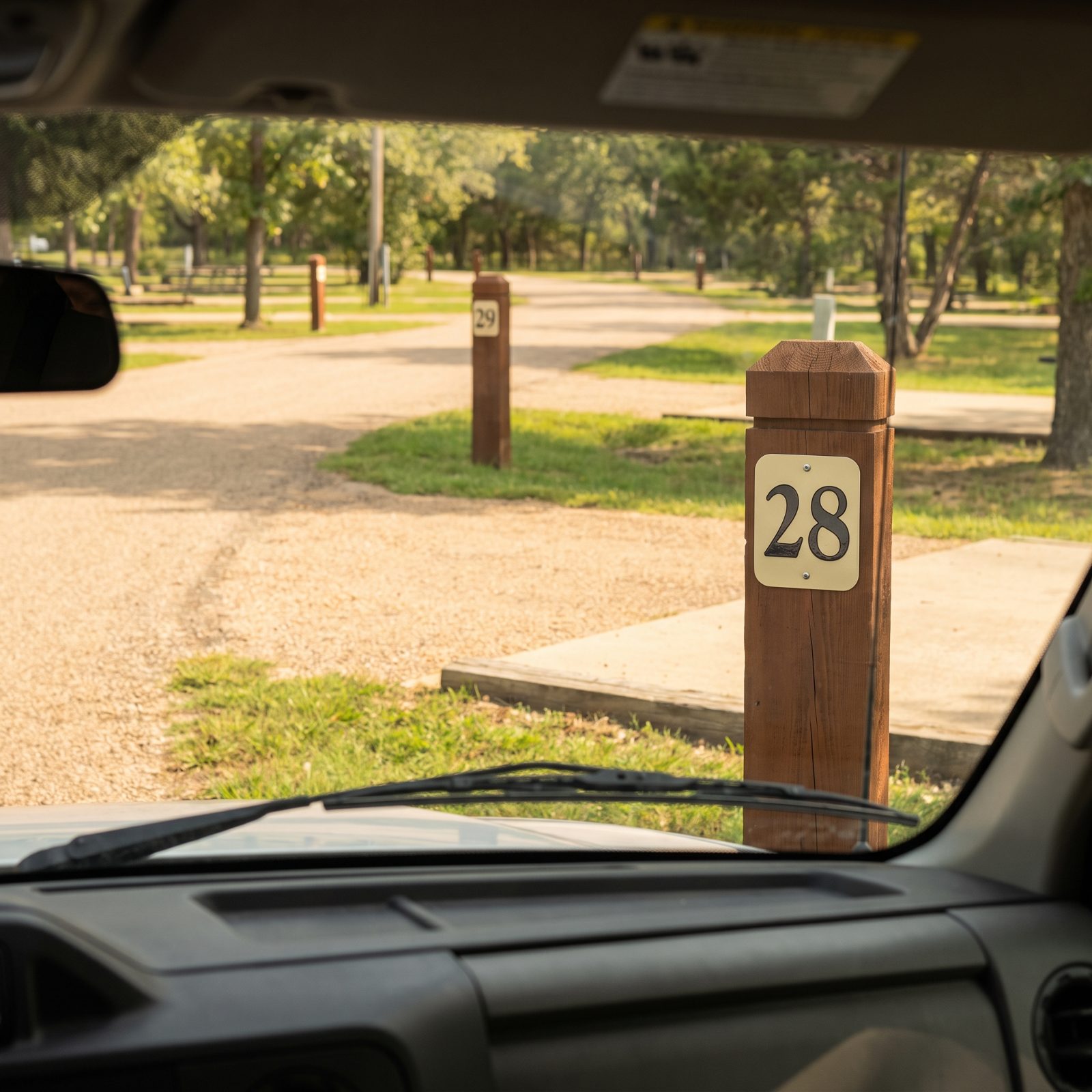 Site Numbers Can Be Read From the Driver's Seat