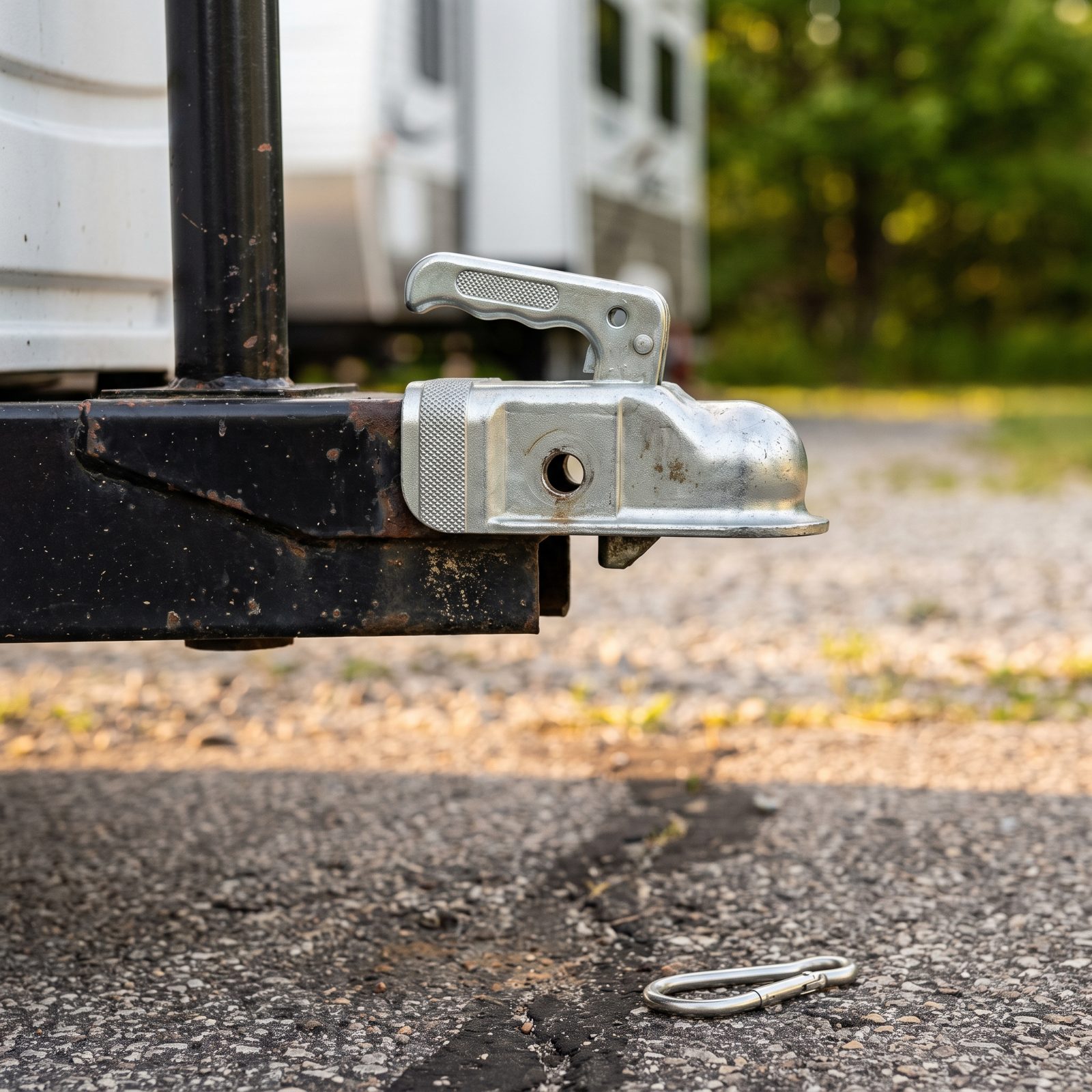 Skipping the Hitch-Pin Clip That Locks the Latch Down