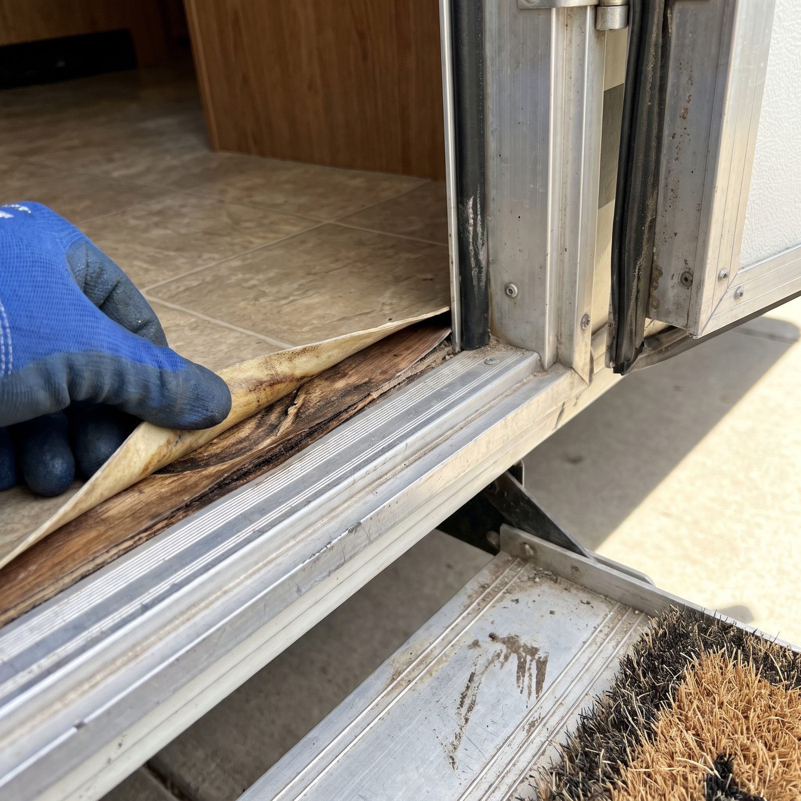 A Soft or Swollen Entry-Door Threshold