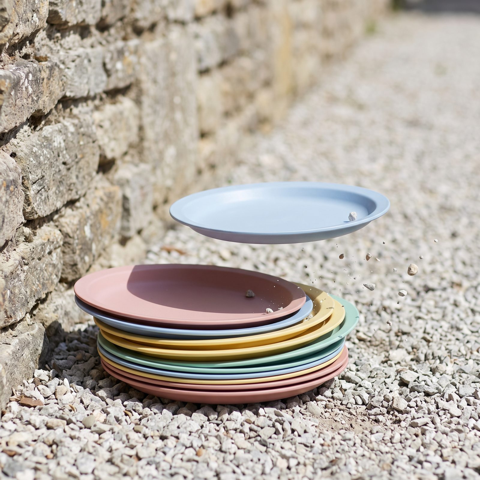 The Stack of Unbreakable Melmac Plates and Bowls