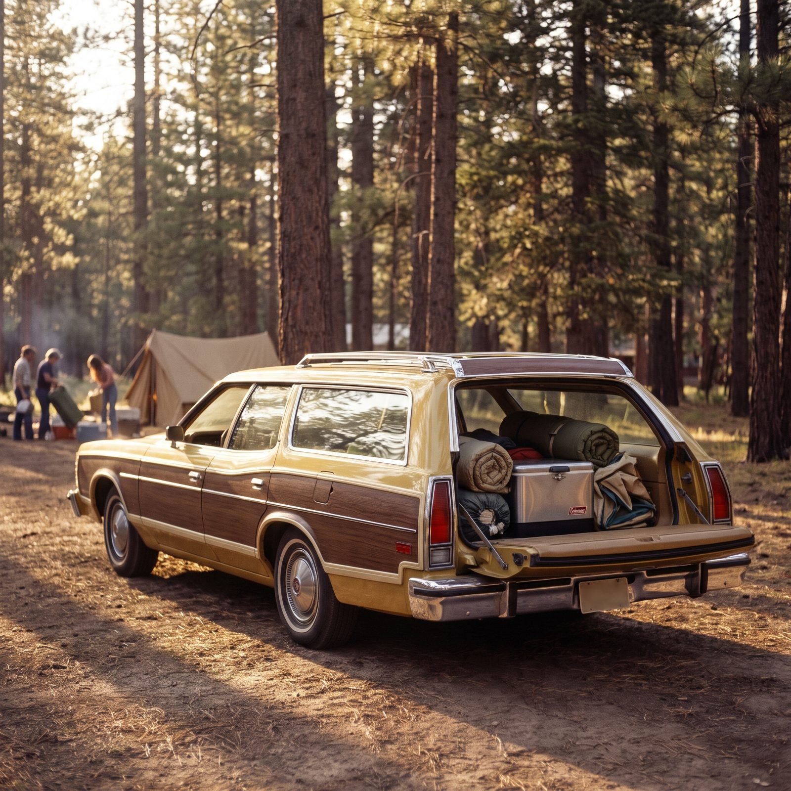 The Station Wagon With Wood-Grain Paneling