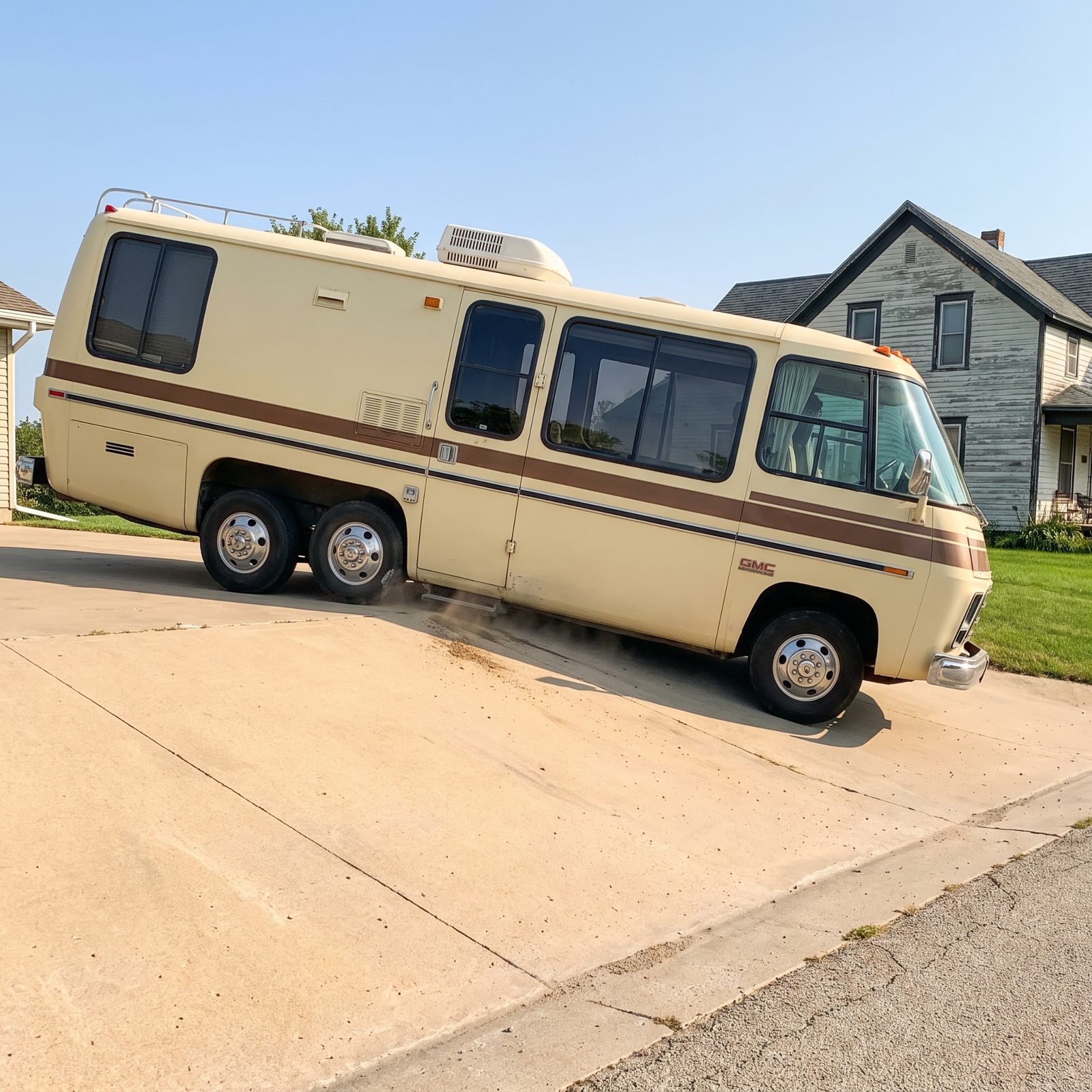 Steep Driveway Crests That Ground a Long Wheelbase