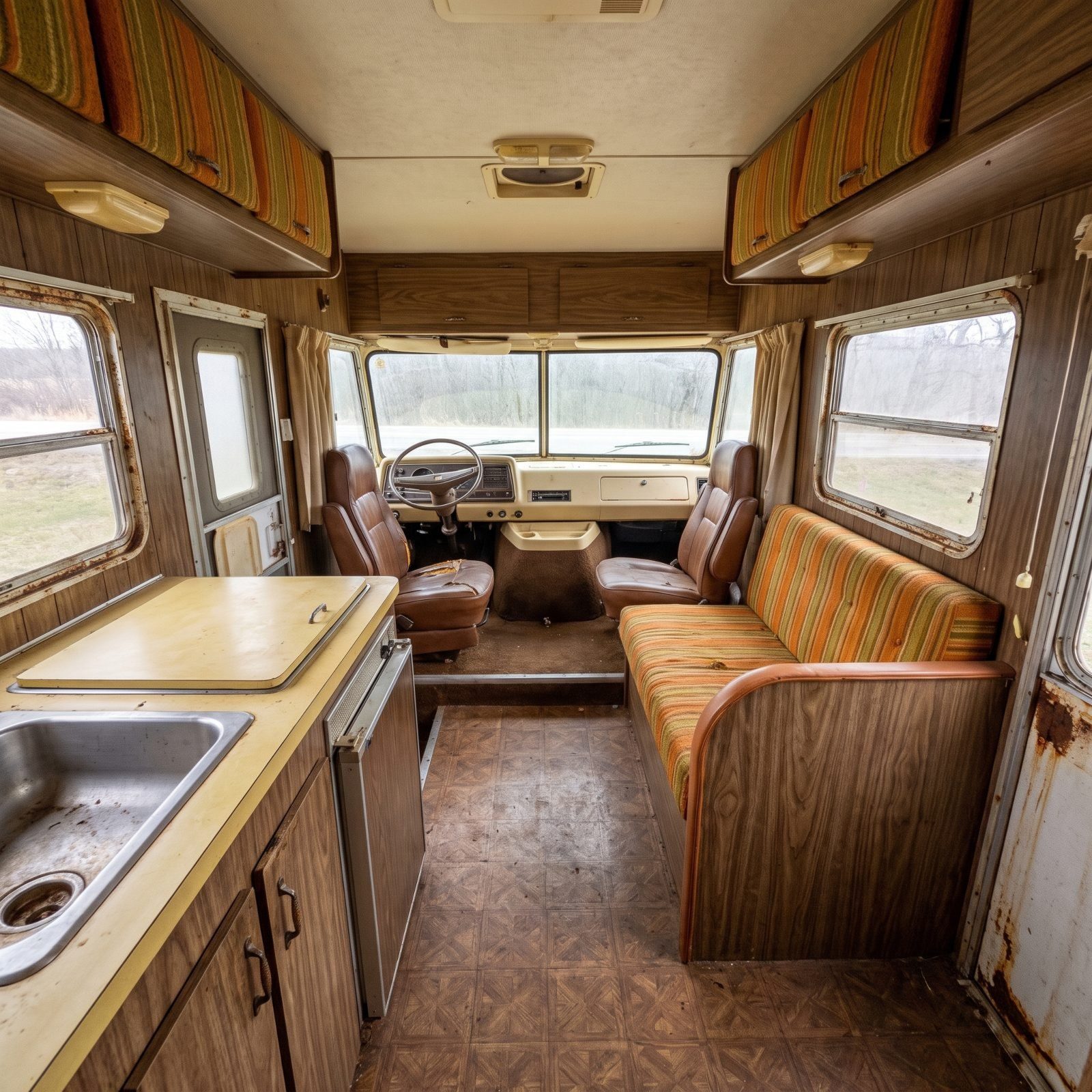 CLAUDE: They Turned a Rusted 1978 Winnebago Into a Modern Home on Wheels: 49 Before & Afters