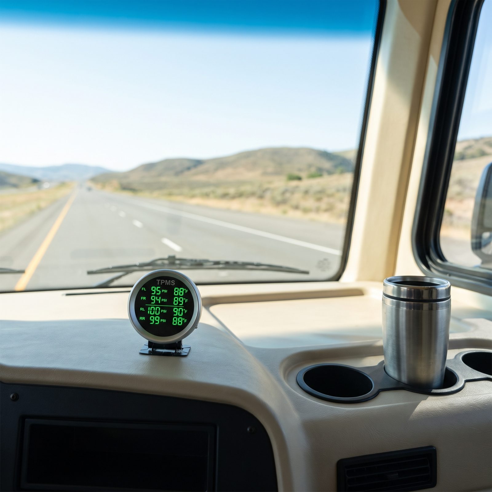A Tire Pressure Monitoring System You Can See From the Cab