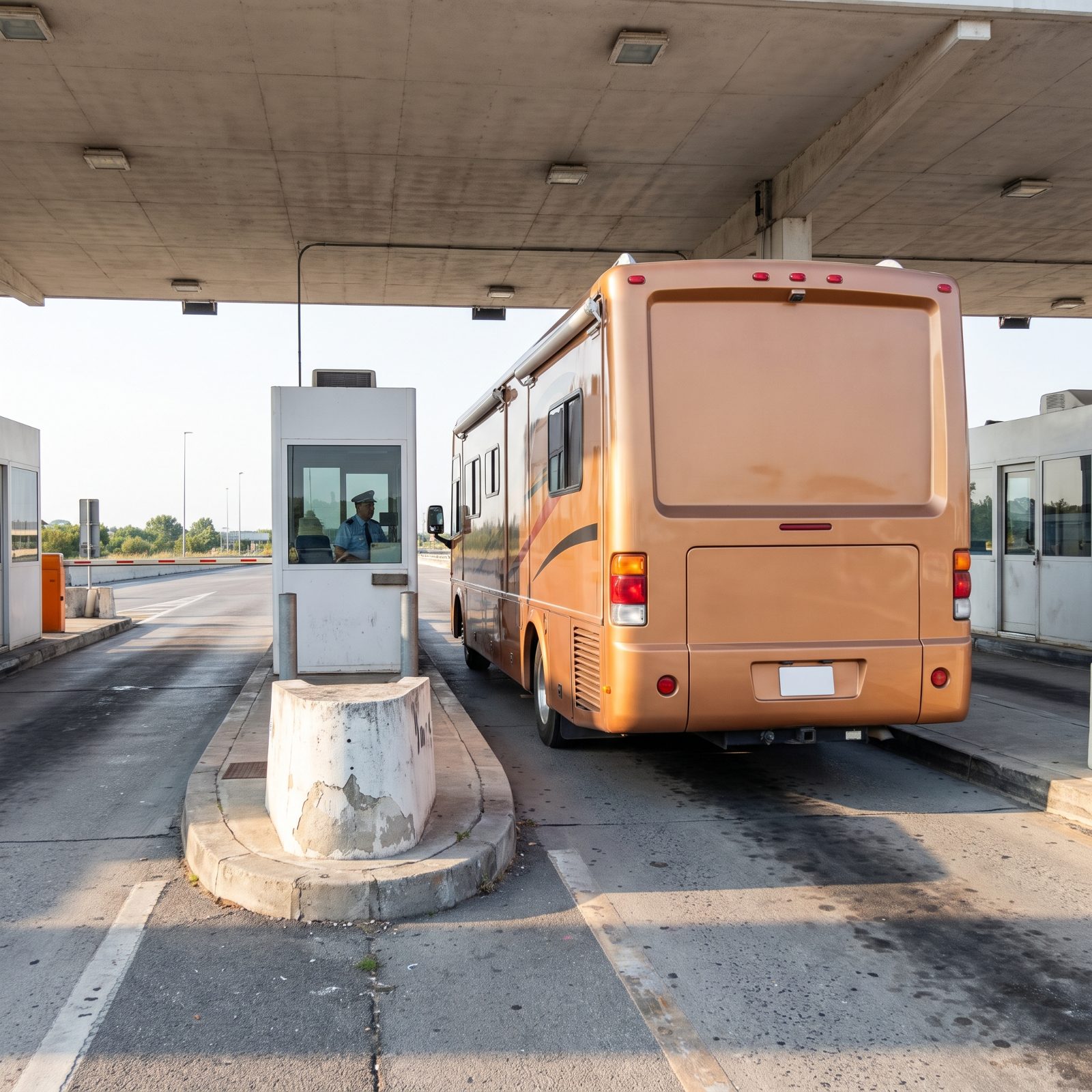 Tollbooth Lanes Narrower Than Your Mirrors and Awning