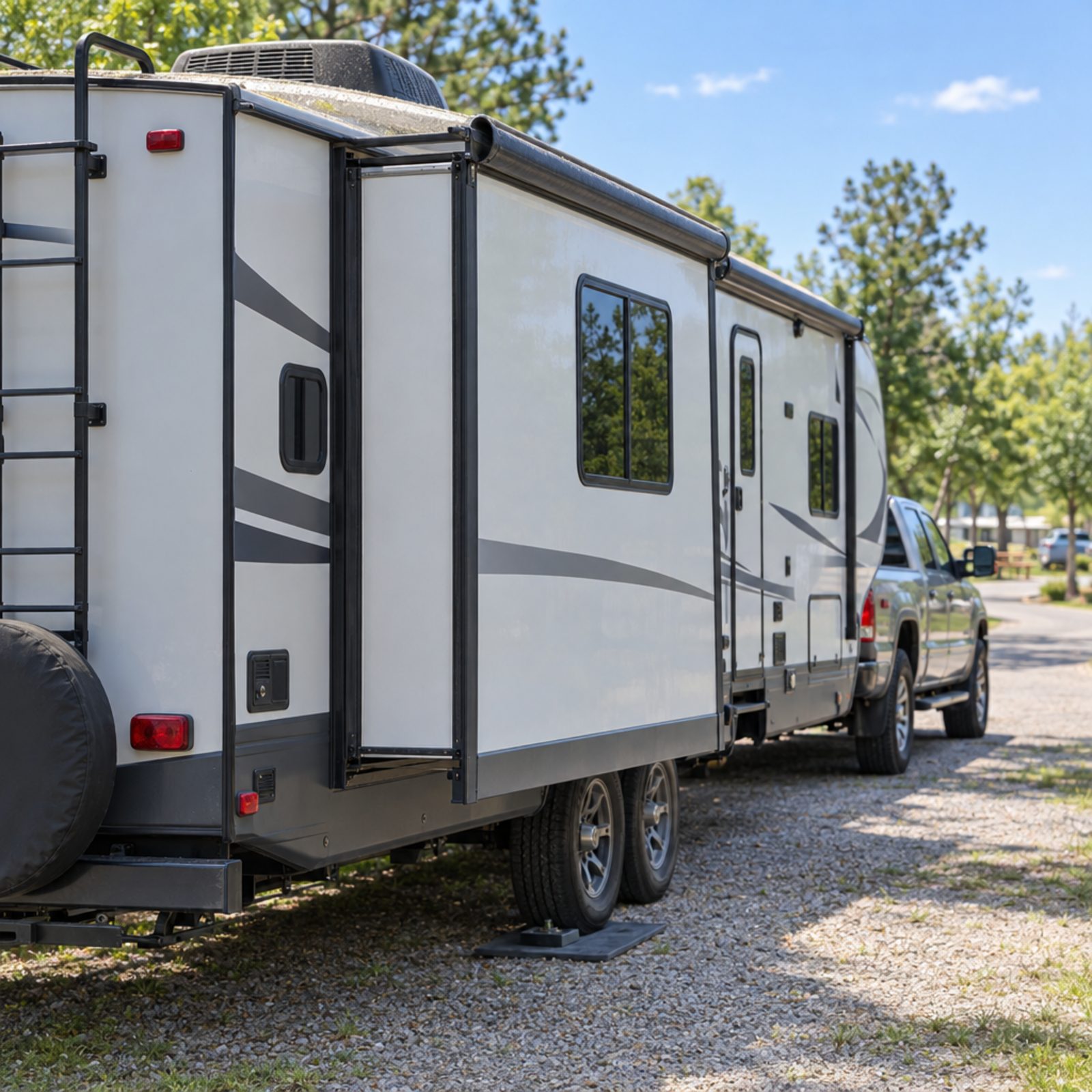Towing With a Slide-Out Open or an Awning Loose