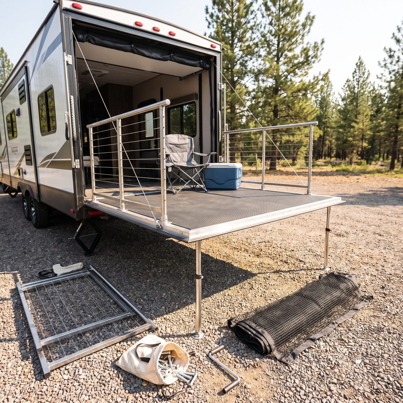 Toy-Hauler Patio Deck Kits That Cost You Cargo Weight You Actually Needed